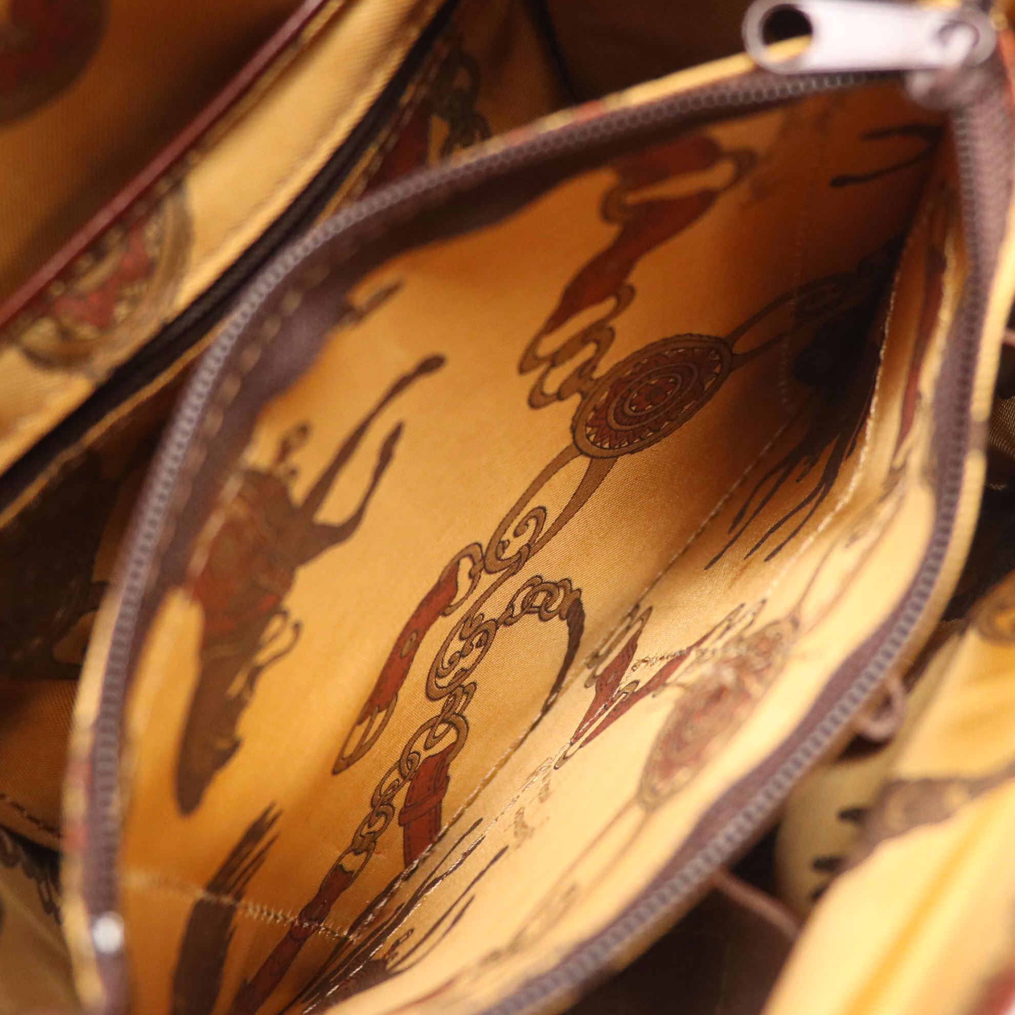 Alexander Two-Way Satchel in Embossed Glazed Leather