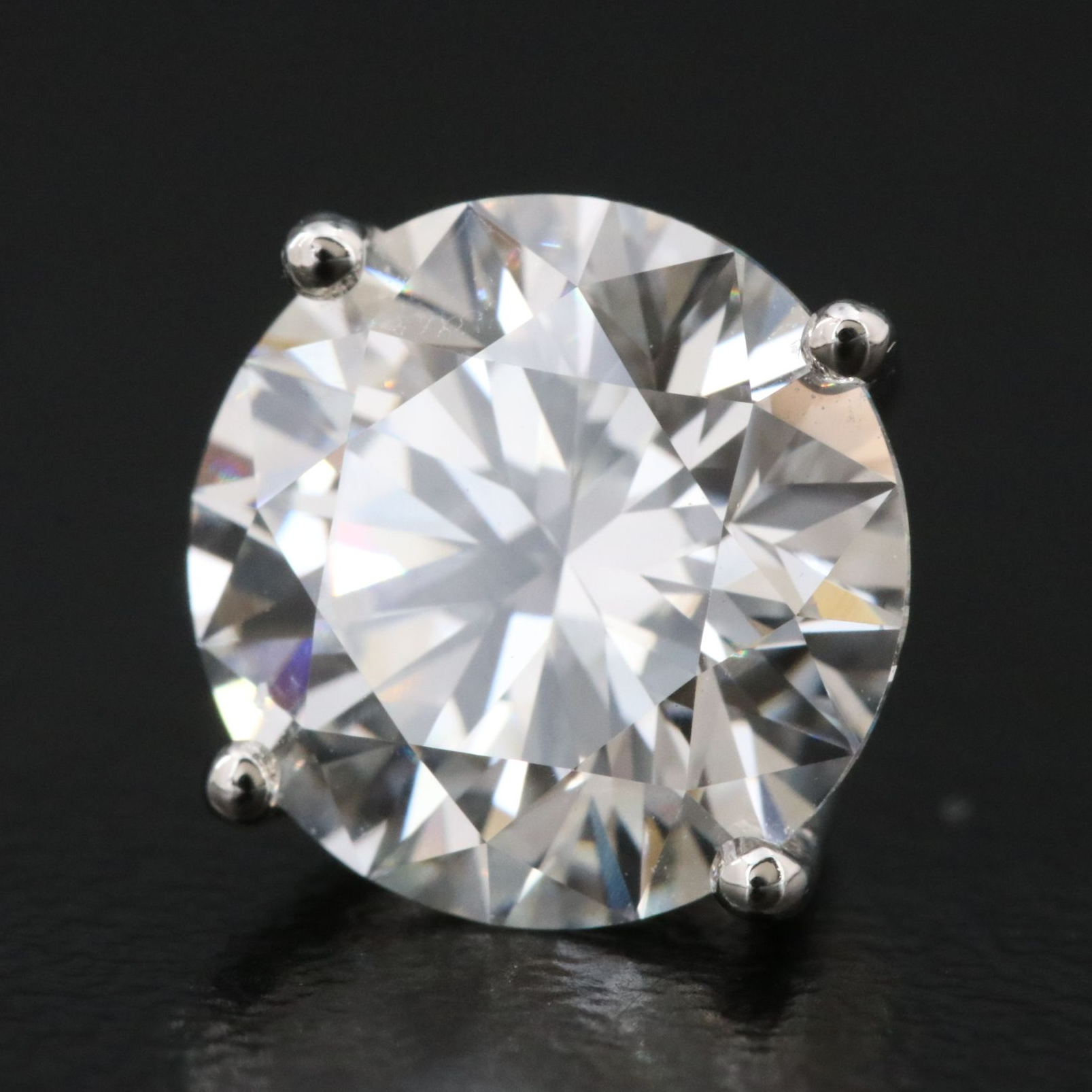 Platinum 5.17 CTW Lab Grown Diamond Stud Earrings with IGI Reports