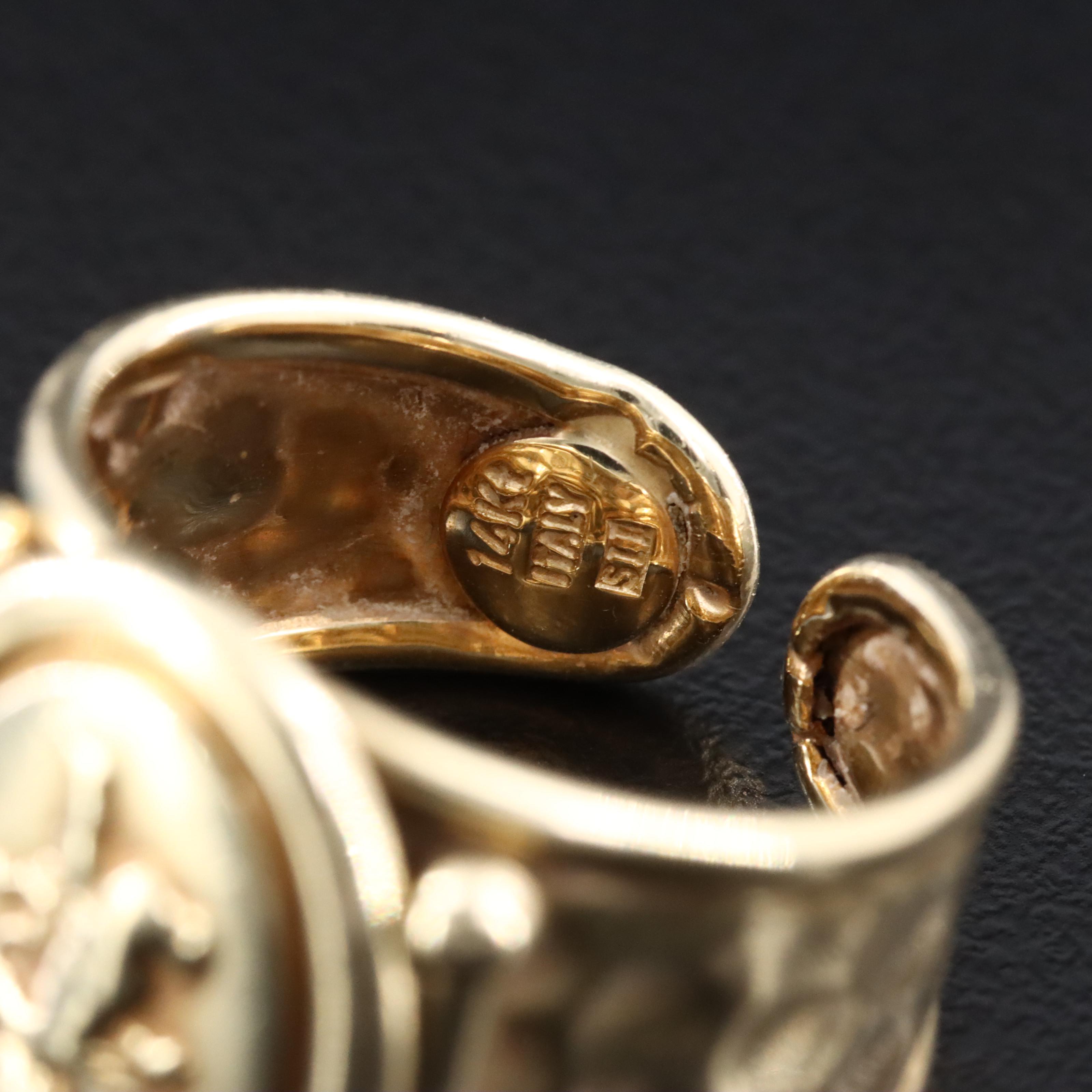 14K Cherub Ring