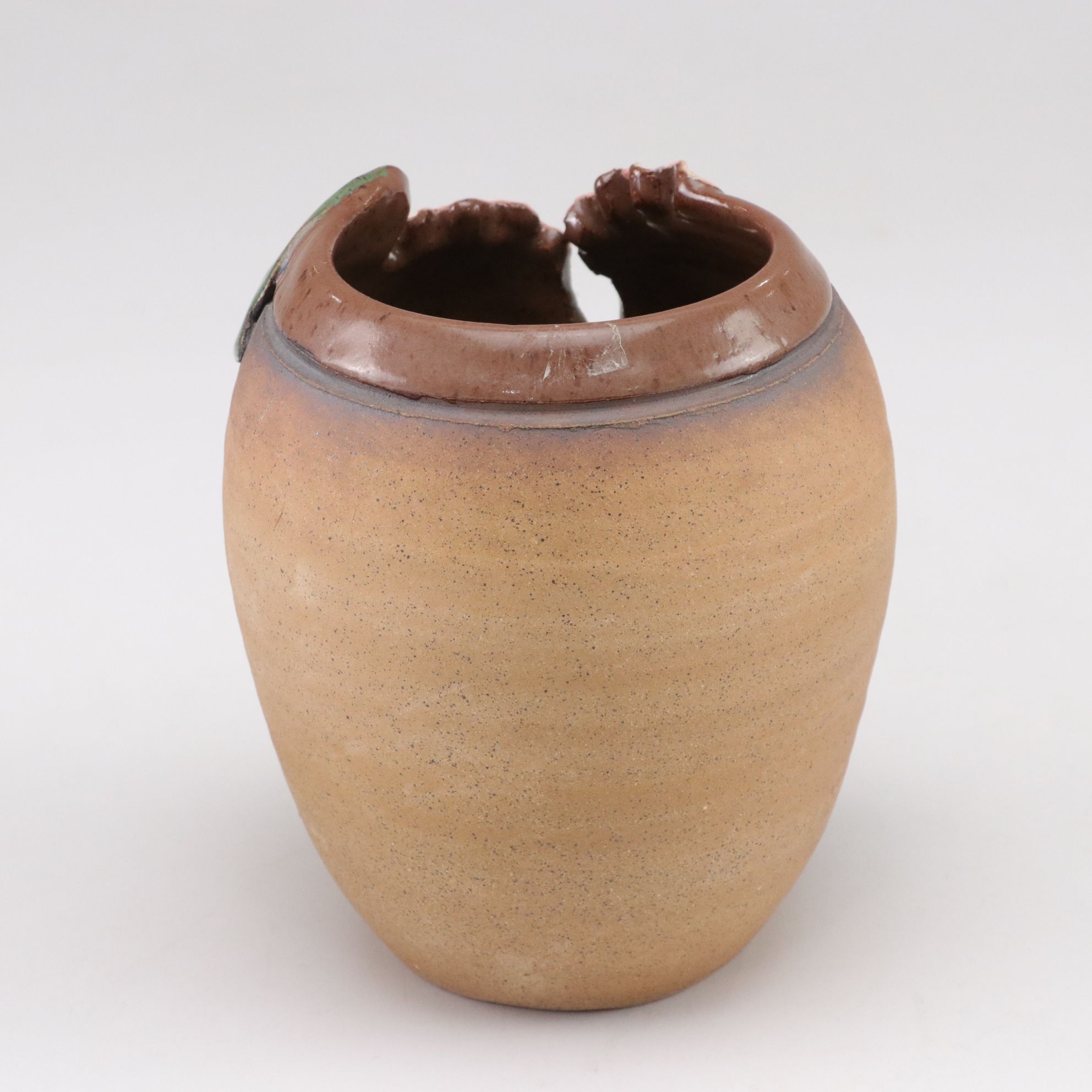 Old Patagonia Pottery Hibiscus, Iris and Violets on Vases