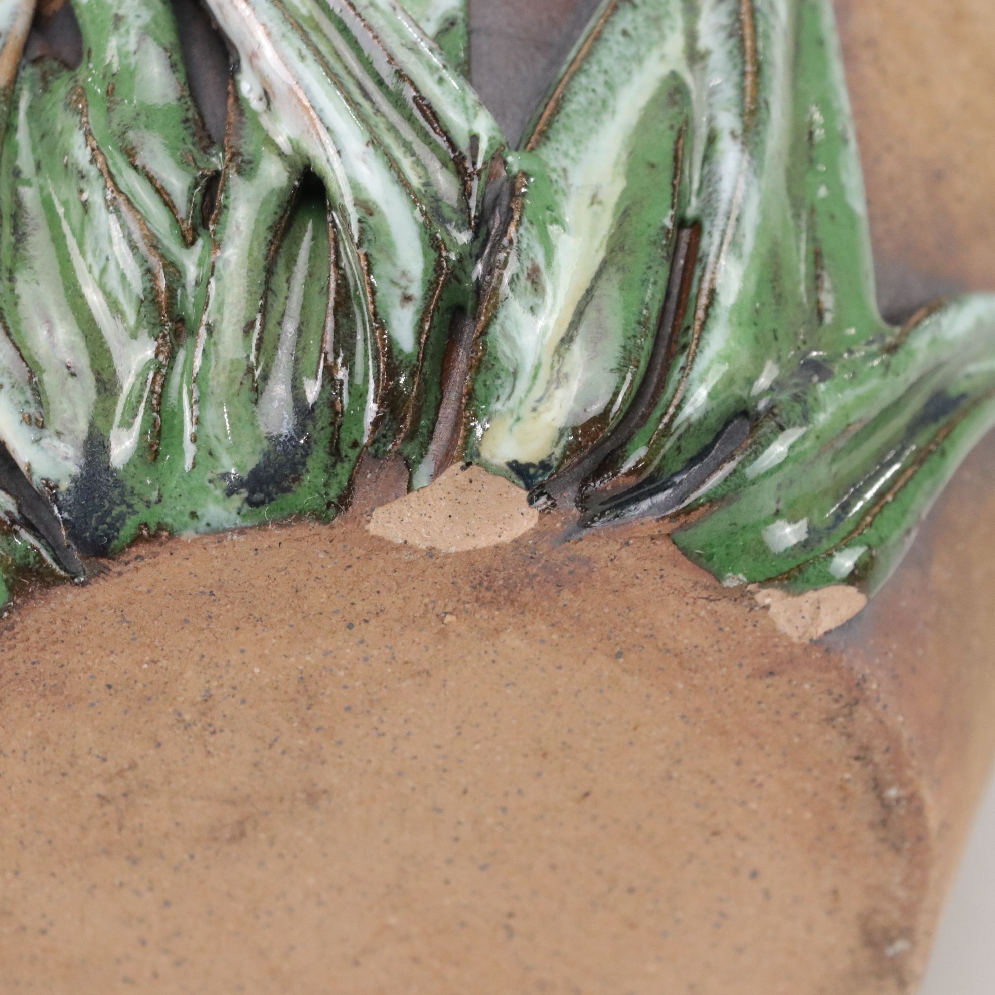 Old Patagonia Pottery Hibiscus, Iris and Violets on Vases