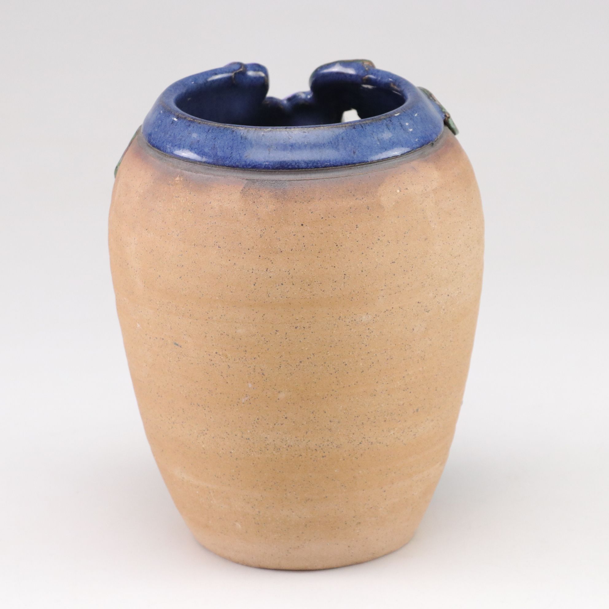 Old Patagonia Pottery Hibiscus, Iris and Violets on Vases