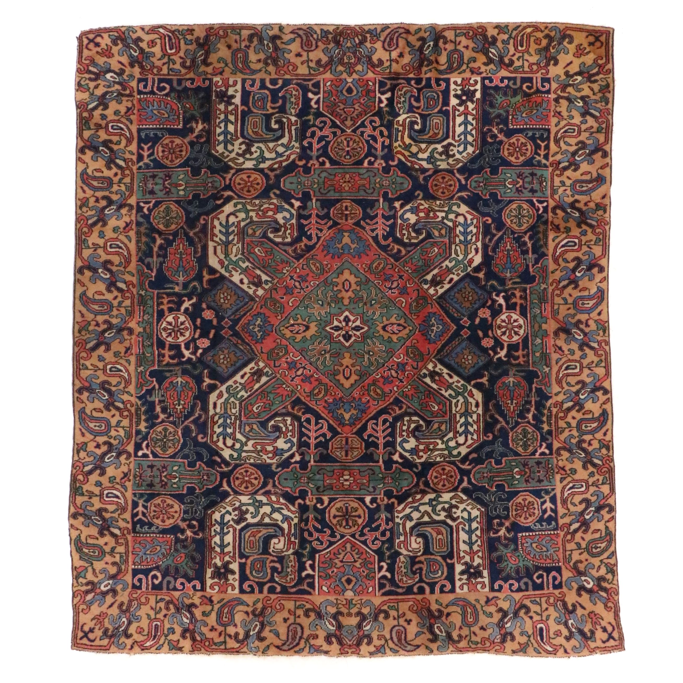 8'4 x 9'10 Hand-Knotted Caucasian Kazak Area Rug