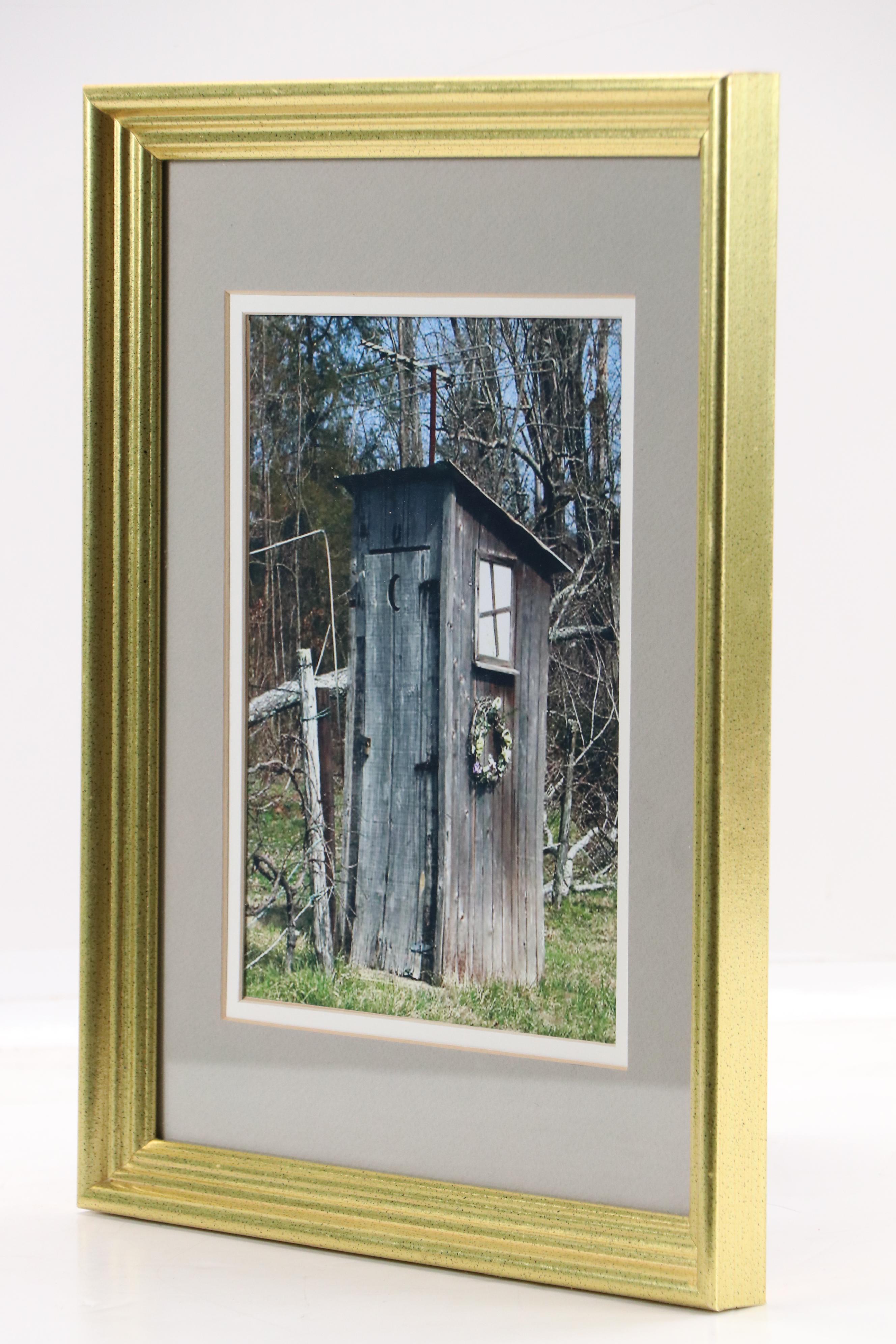 Digital Photograph of Wooden Outhouse, Circa 2010