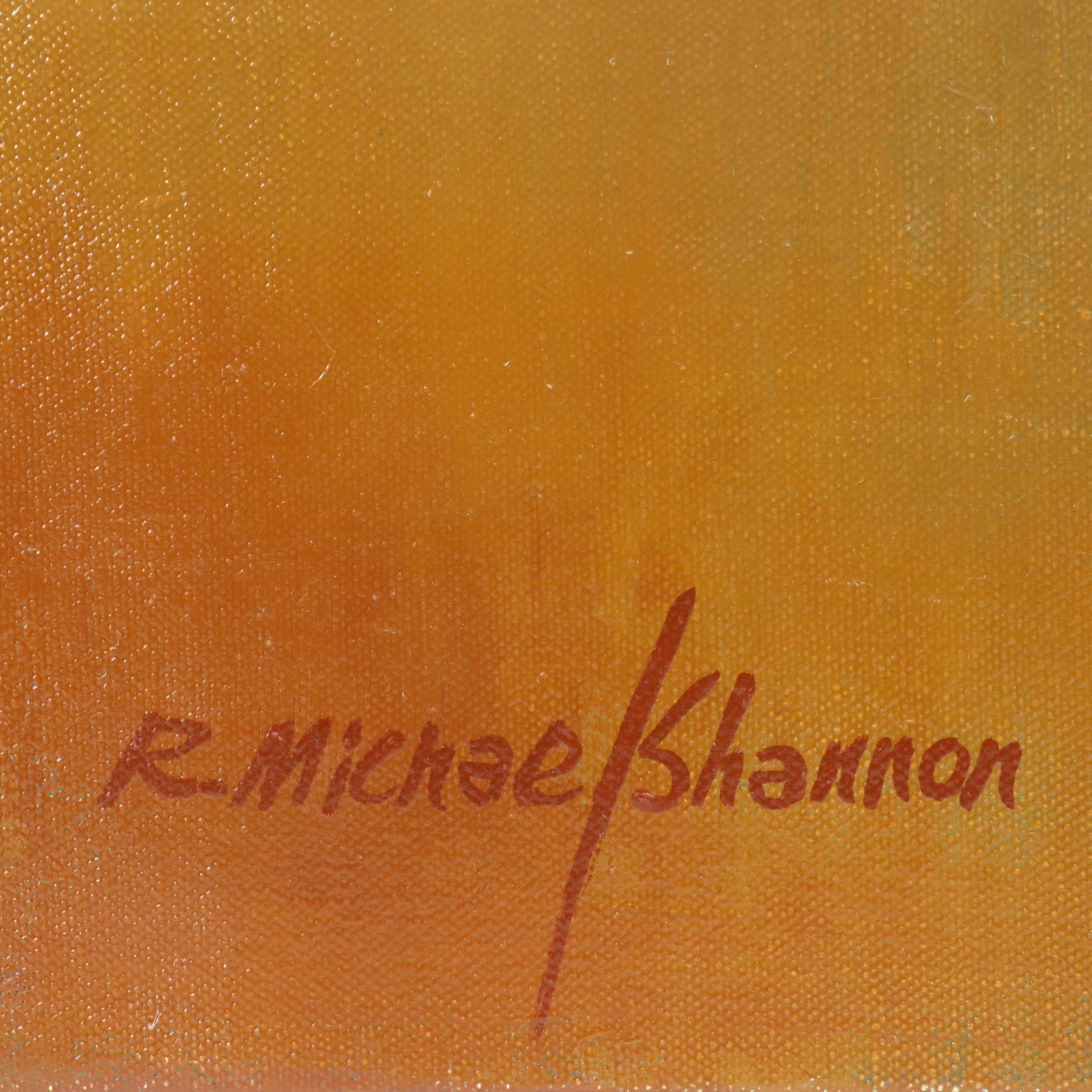 R. Michael Shannon Oil Painting of Coastal Landscape