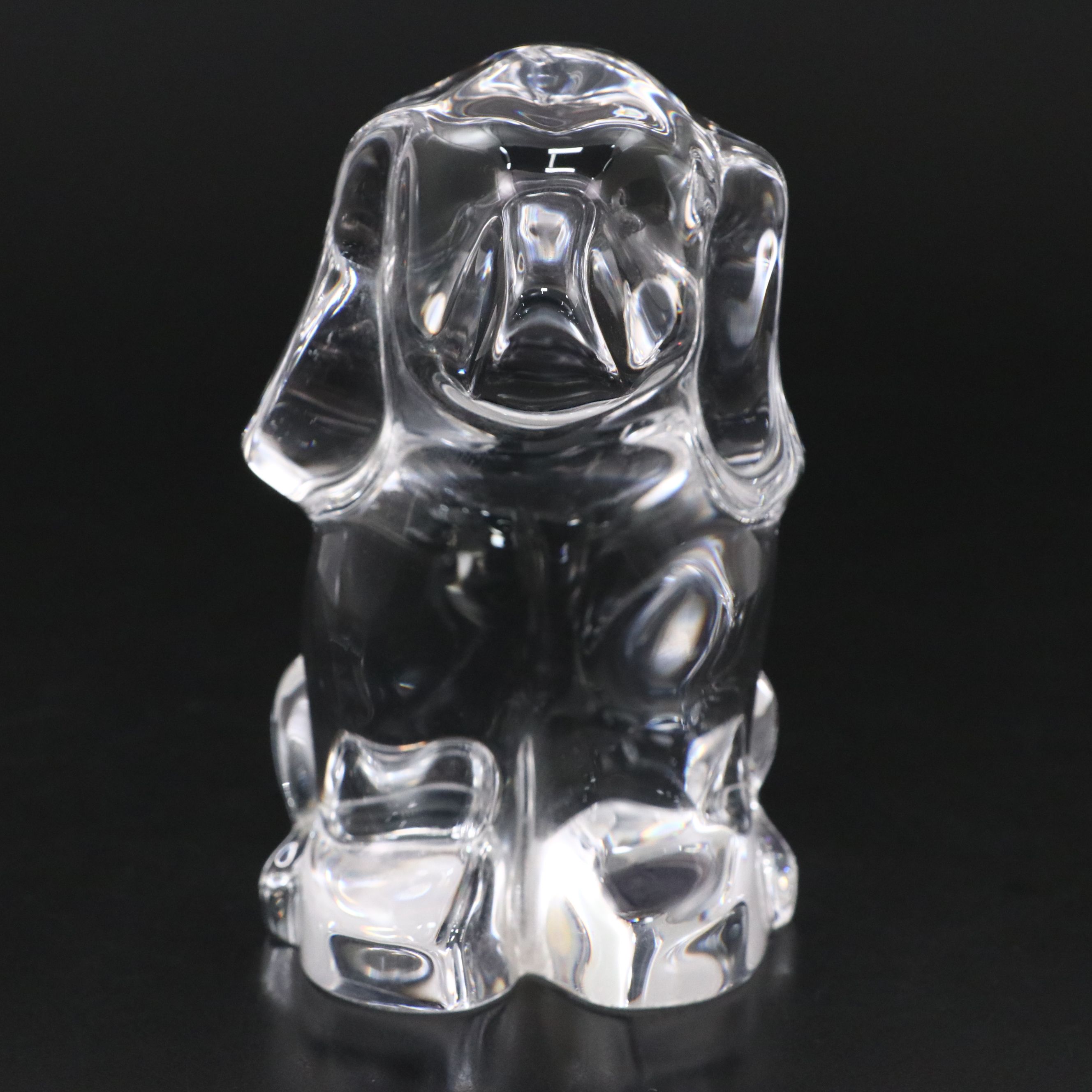 Orrefors Crystal Dog Figurine