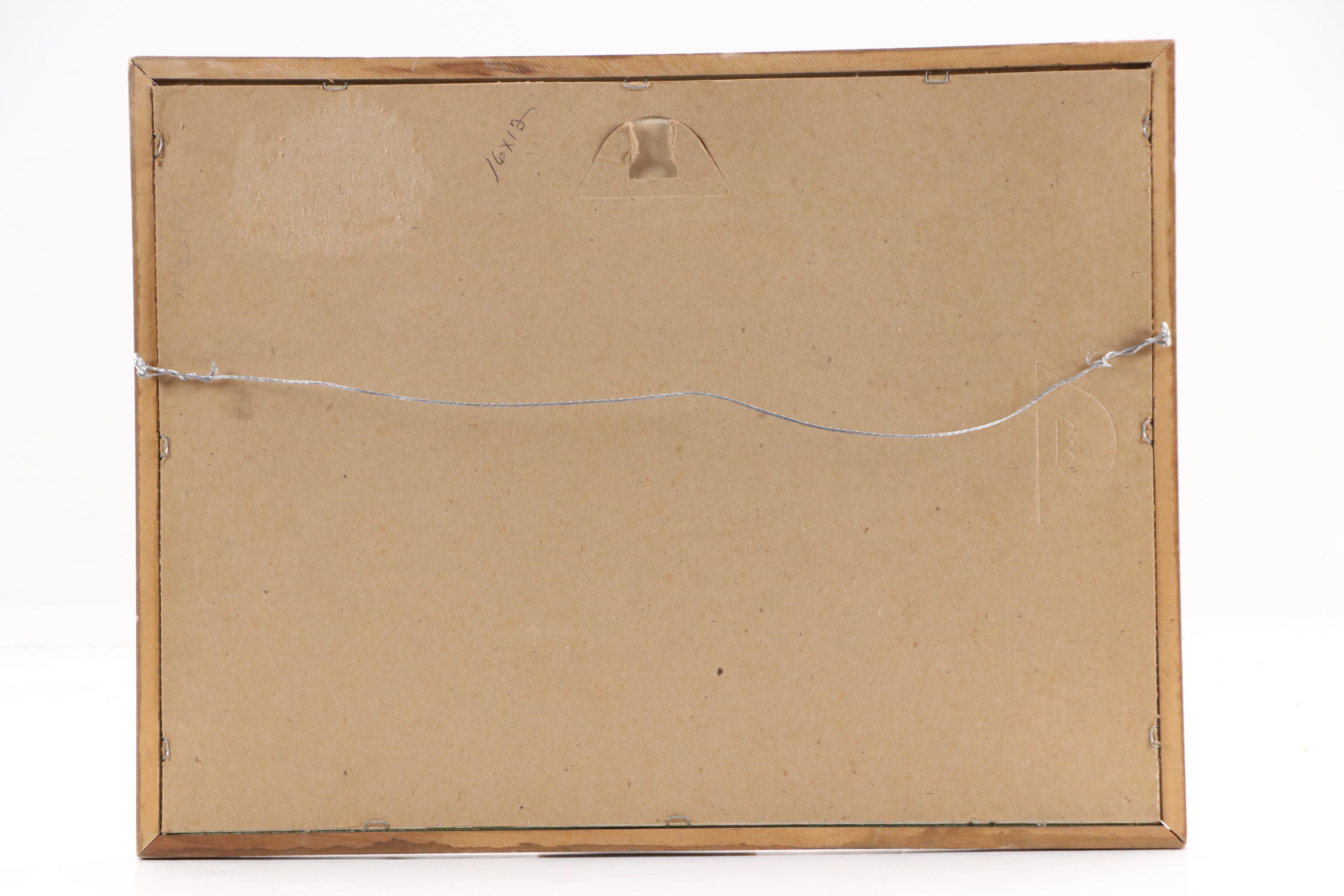 E. Reed Still Life With Fruit Bowl Acrylic Painting