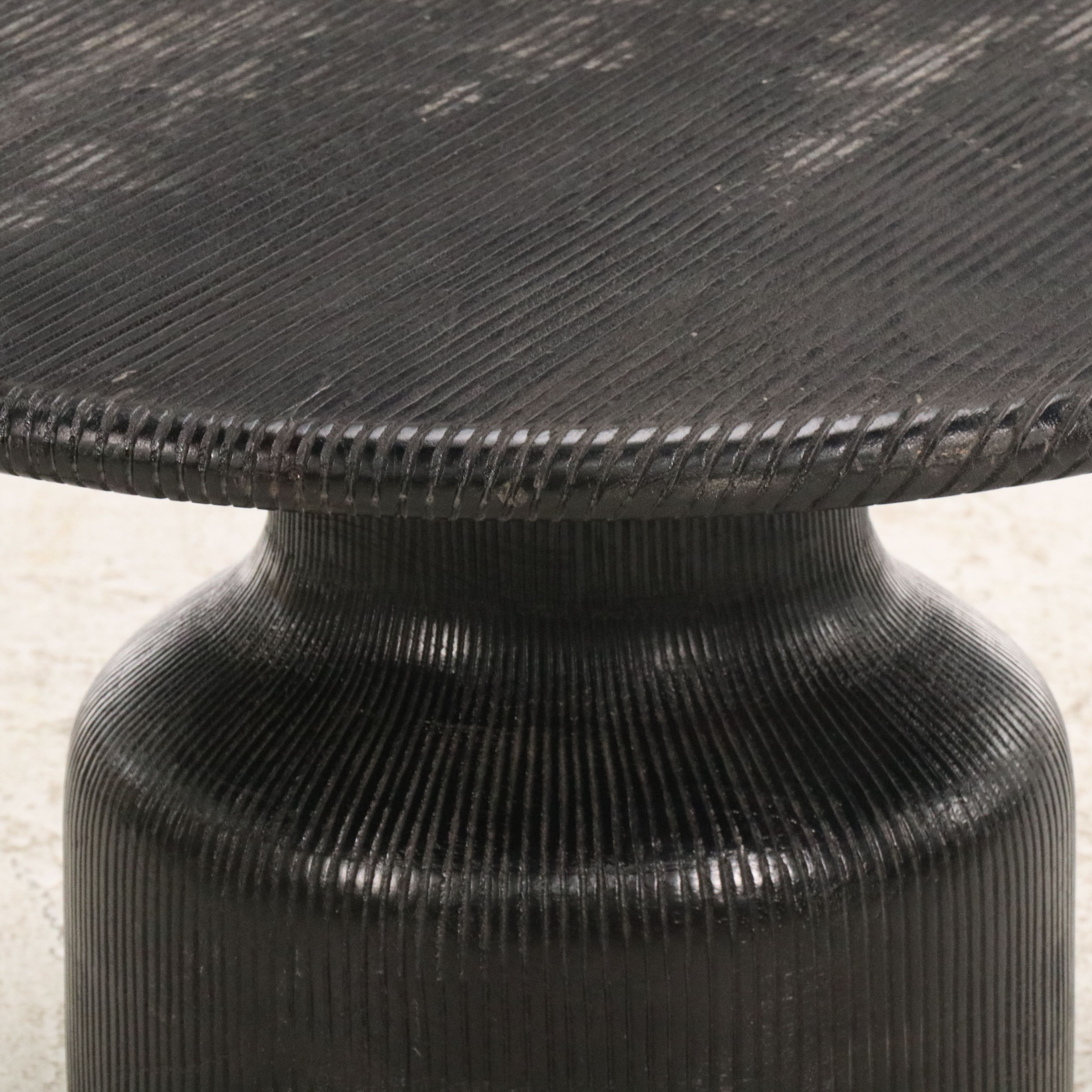 Contemporary Modern Ebonized Wood Coffee Table