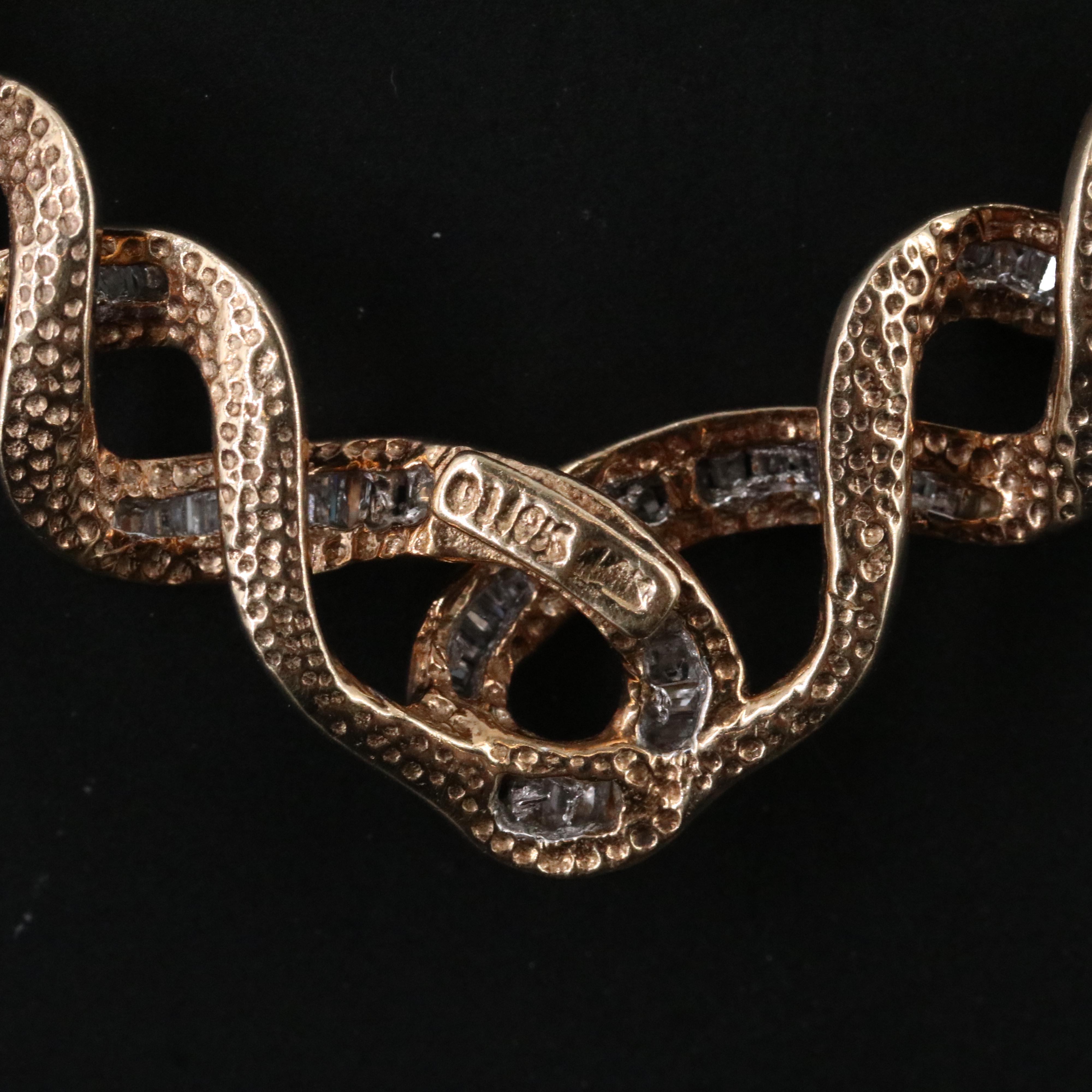 14K 0.98 CTW Diamond Ribbon Necklace