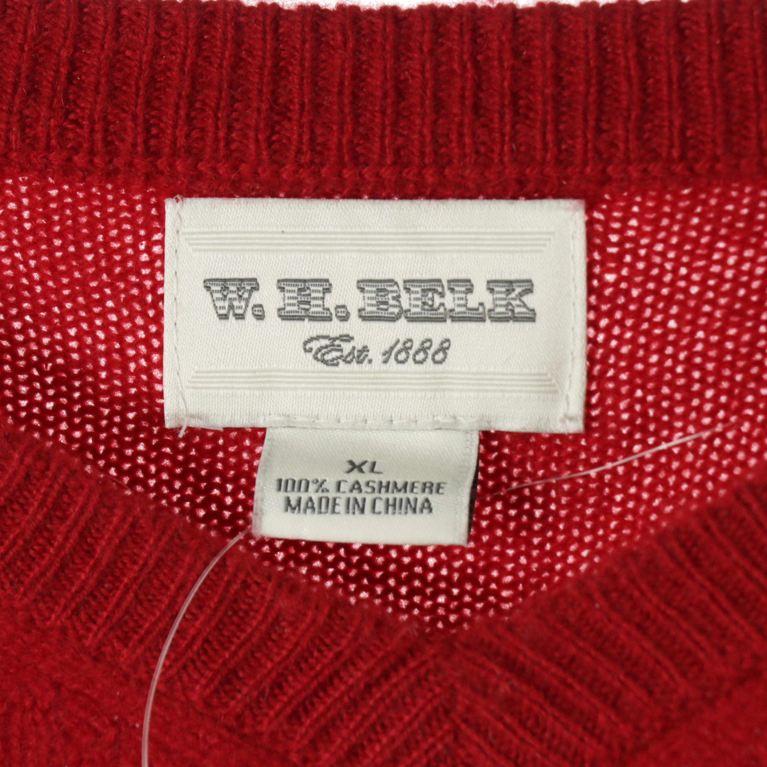 Men's Cashmere Sweaters from Polo Ralph Lauren, W.H. Belk and Roundtree & Yorke