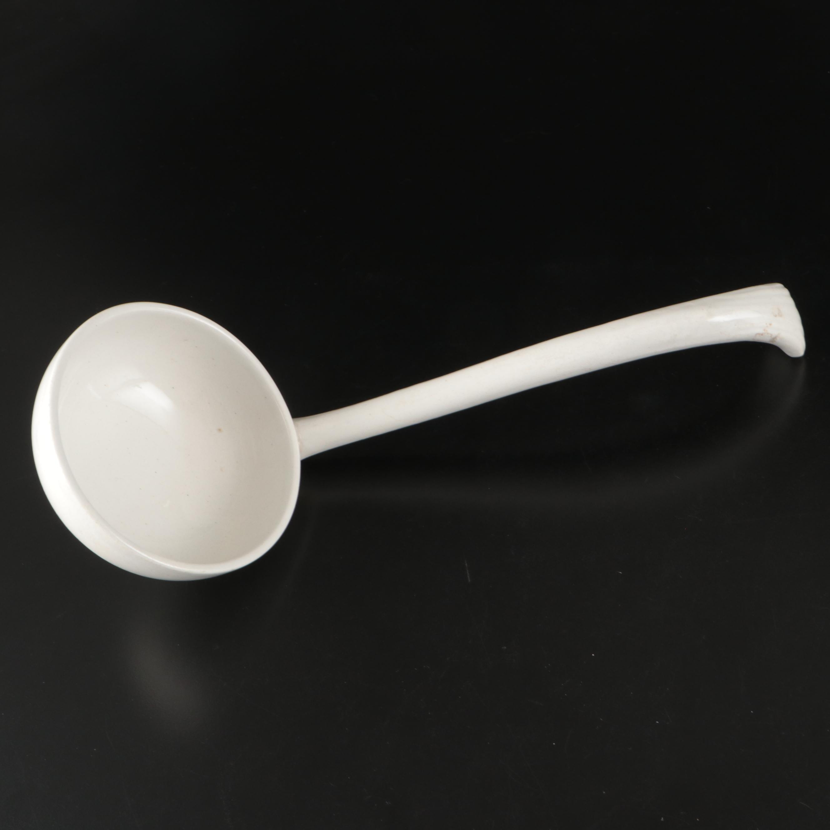 Boch Frères Belgian Ceramic Tureen with Societe Ceramique Ladle