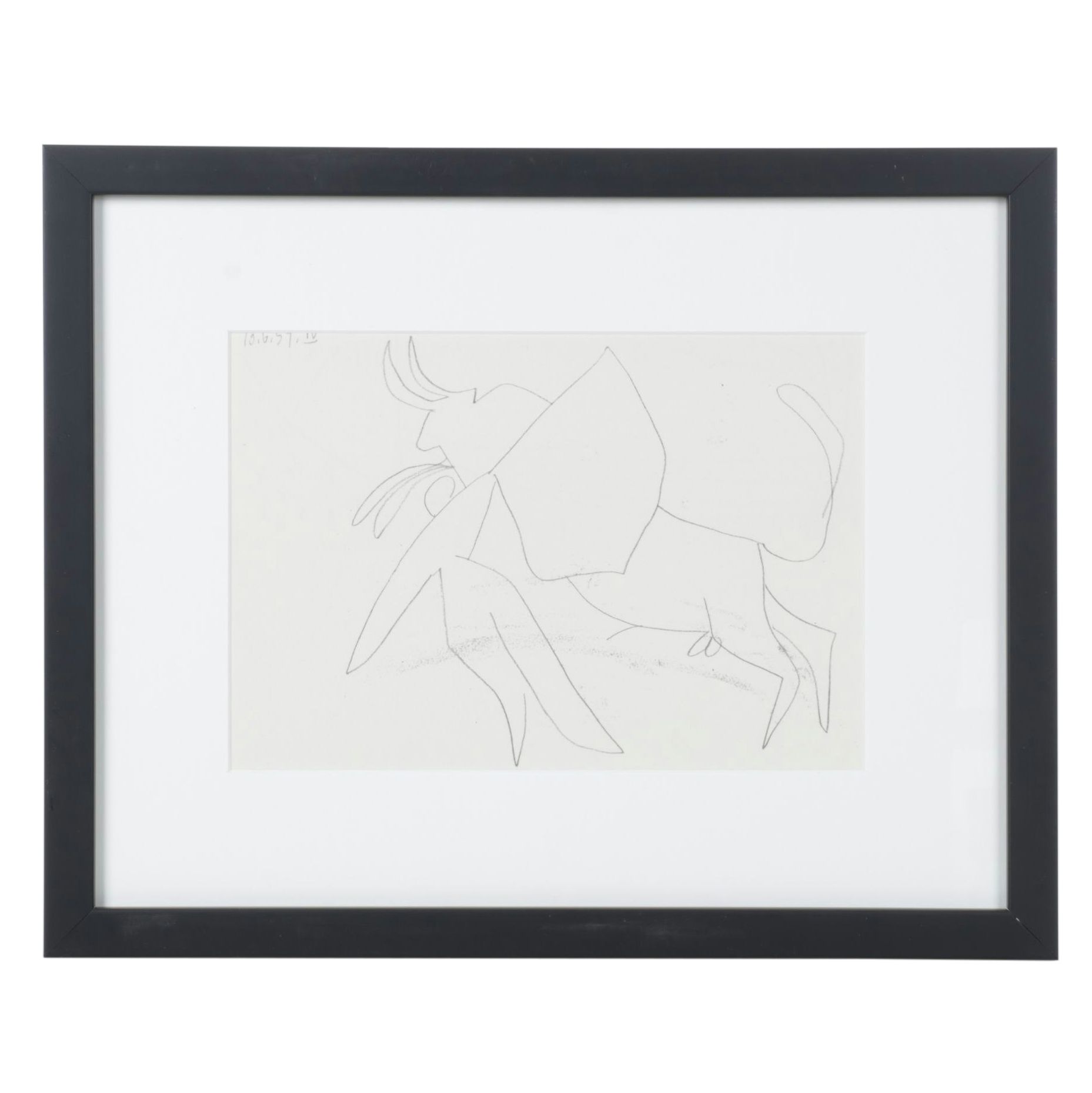 Offset Lithograph after Pablo Picasso "Matador con Muleta" Plate IV