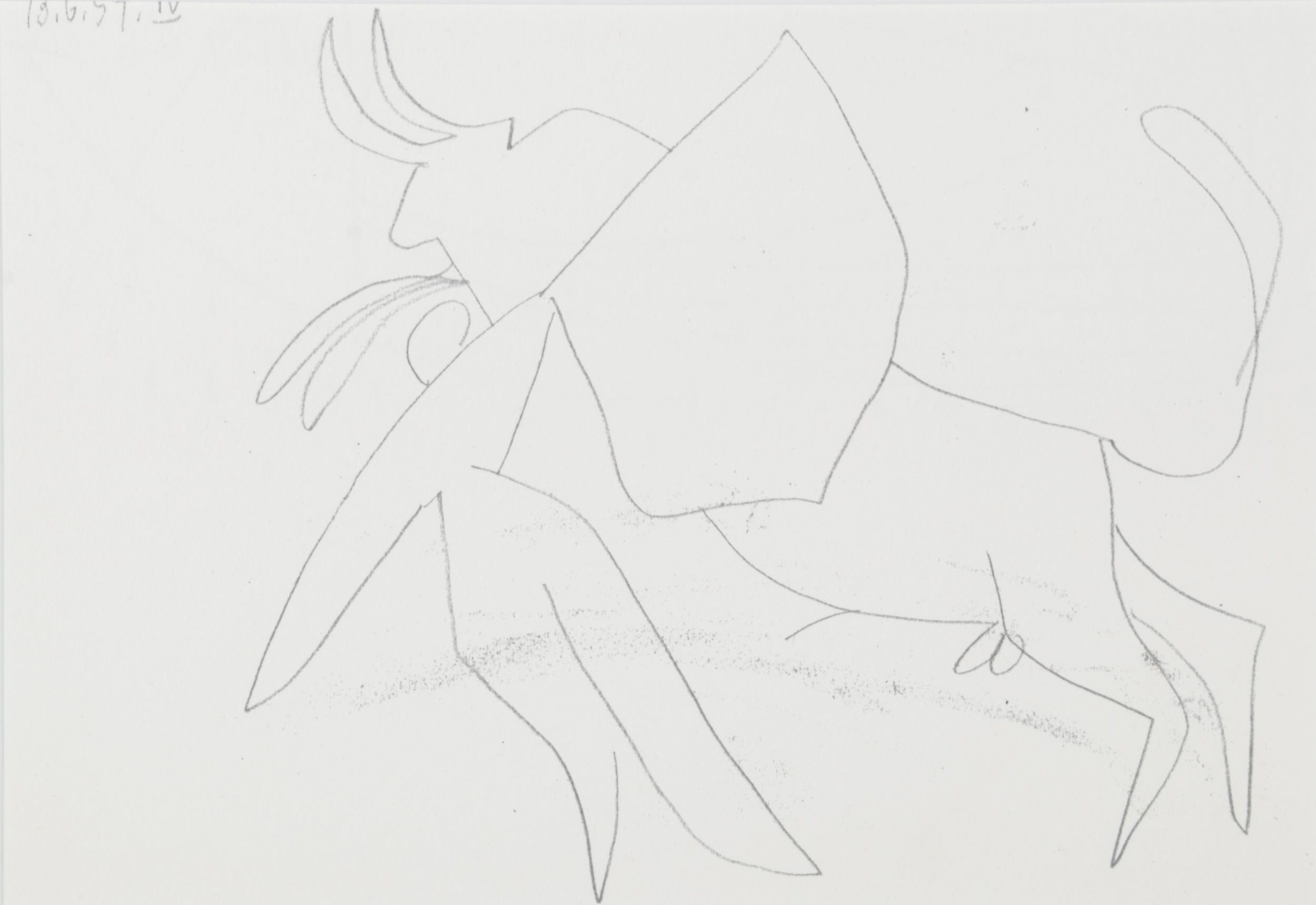 Offset Lithograph after Pablo Picasso "Matador con Muleta" Plate IV