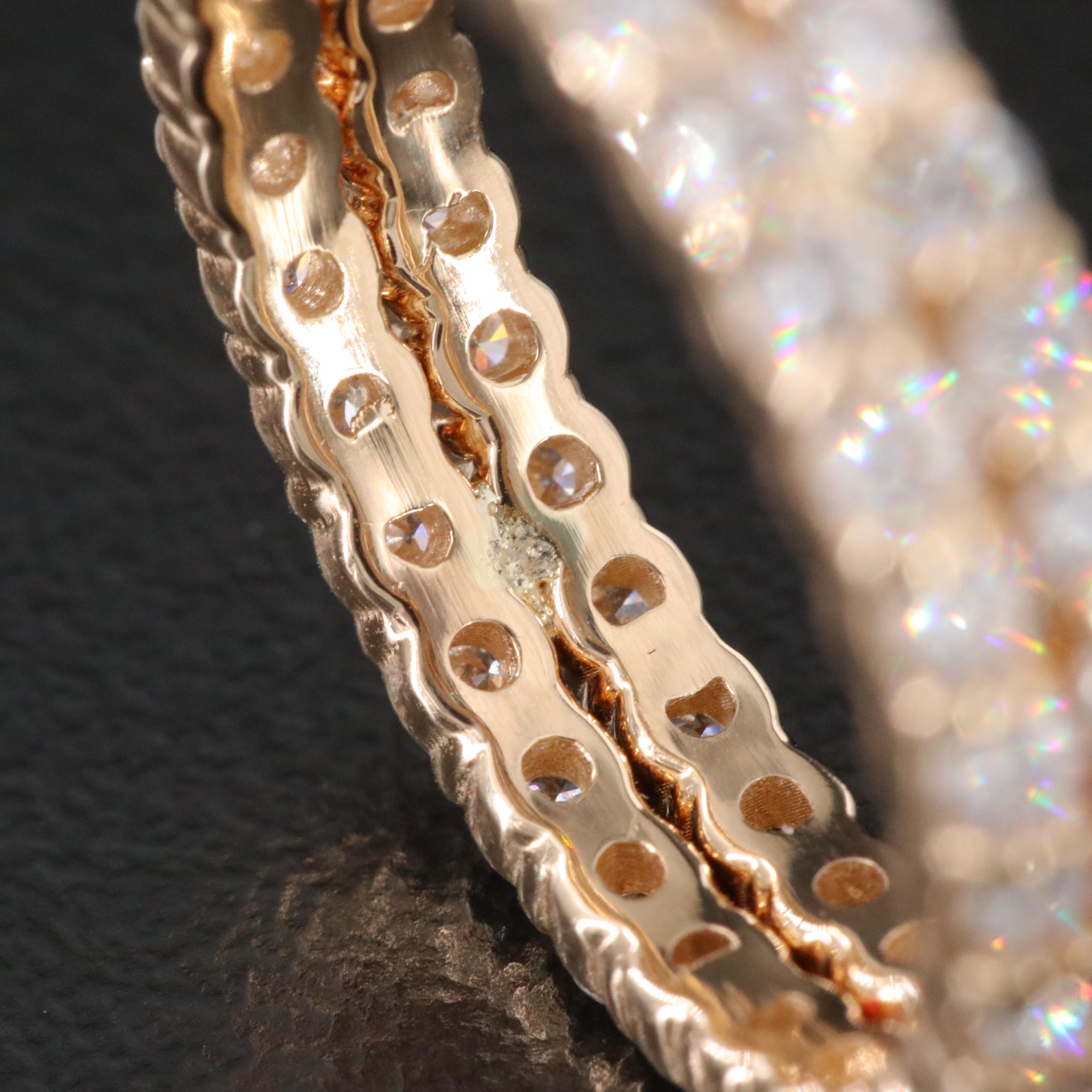 14K 1.59 CTW Lab Grown Diamond Soldered Eternity Bands