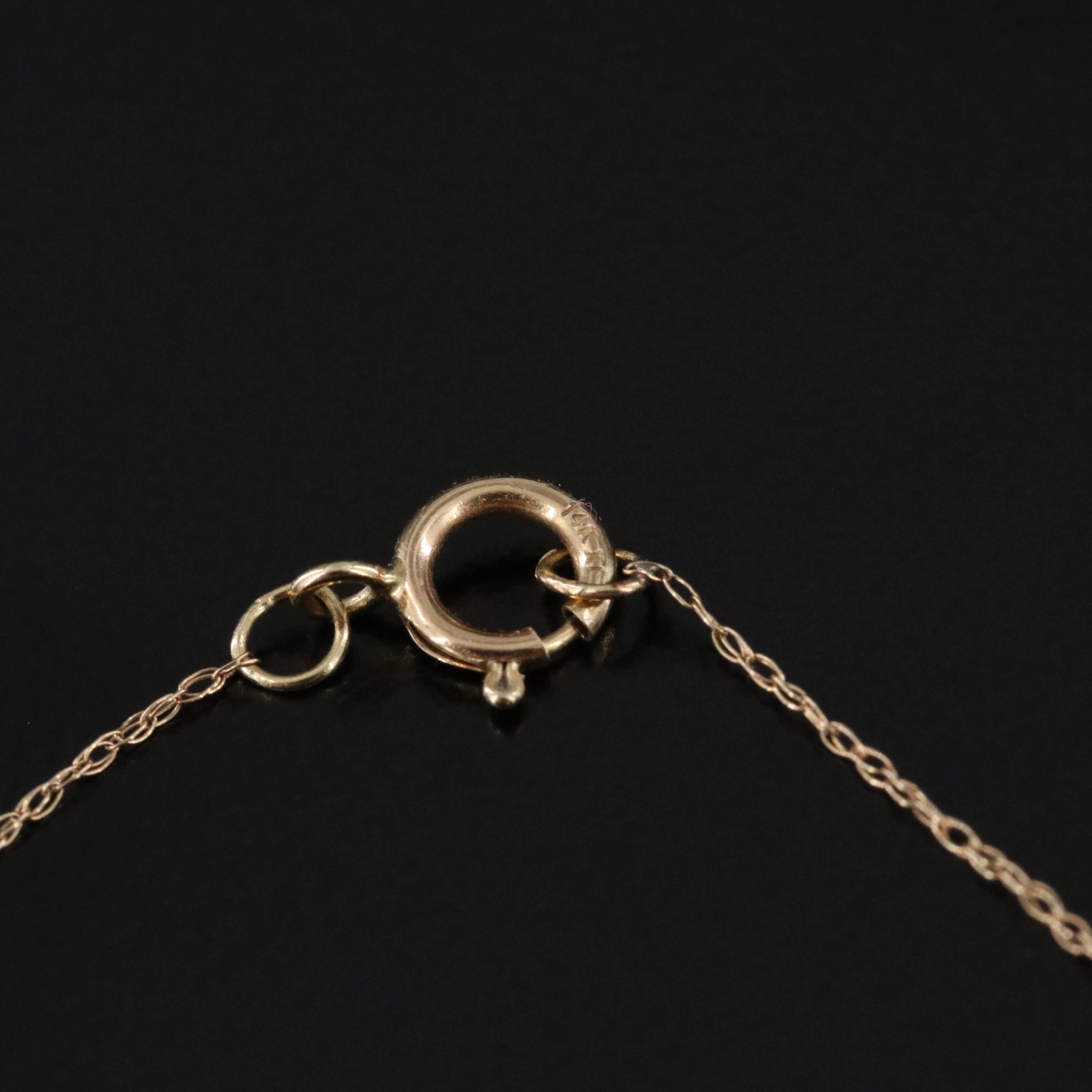 14K Pearl Pendant Necklace