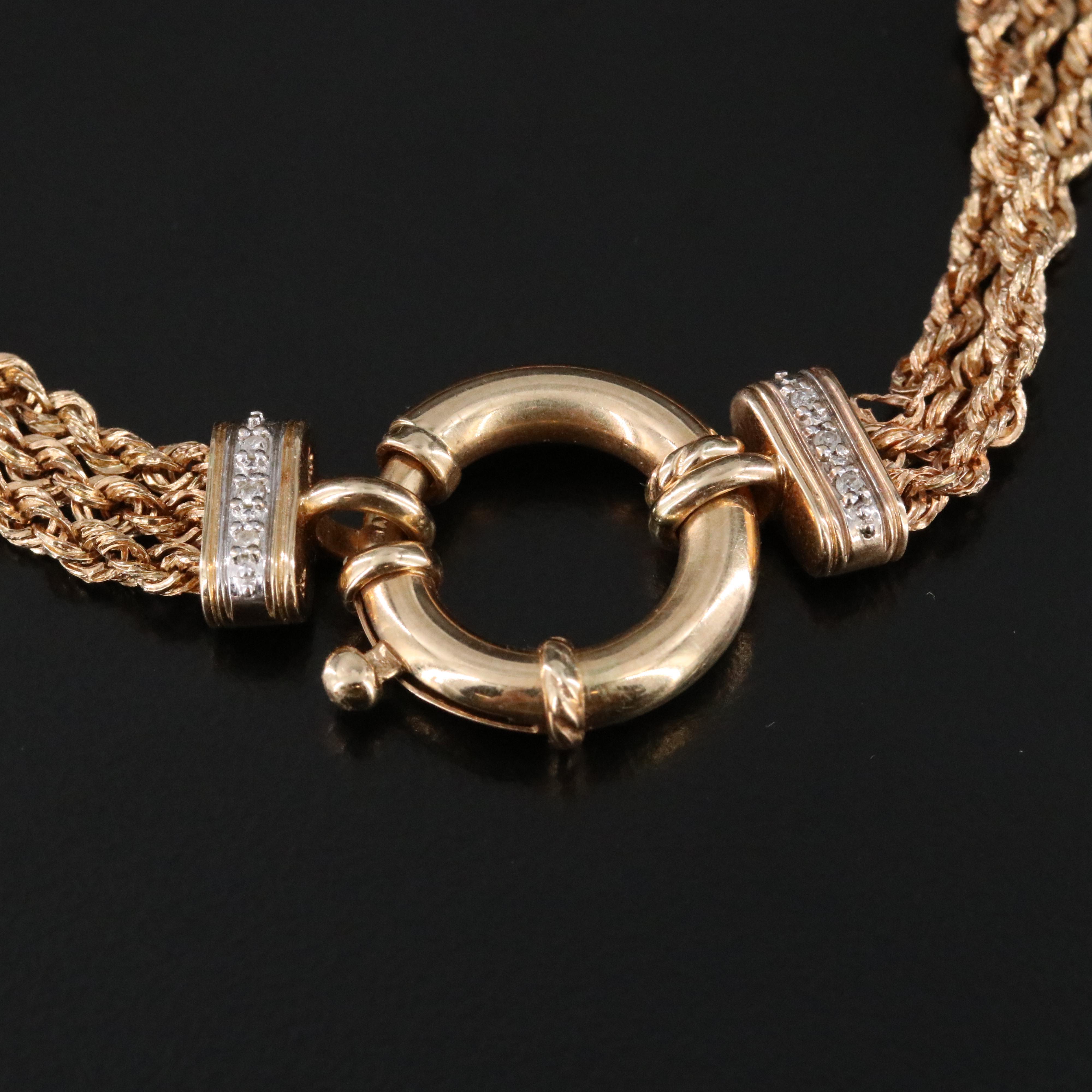 14K 0.03 CTW Diamond Bracelet