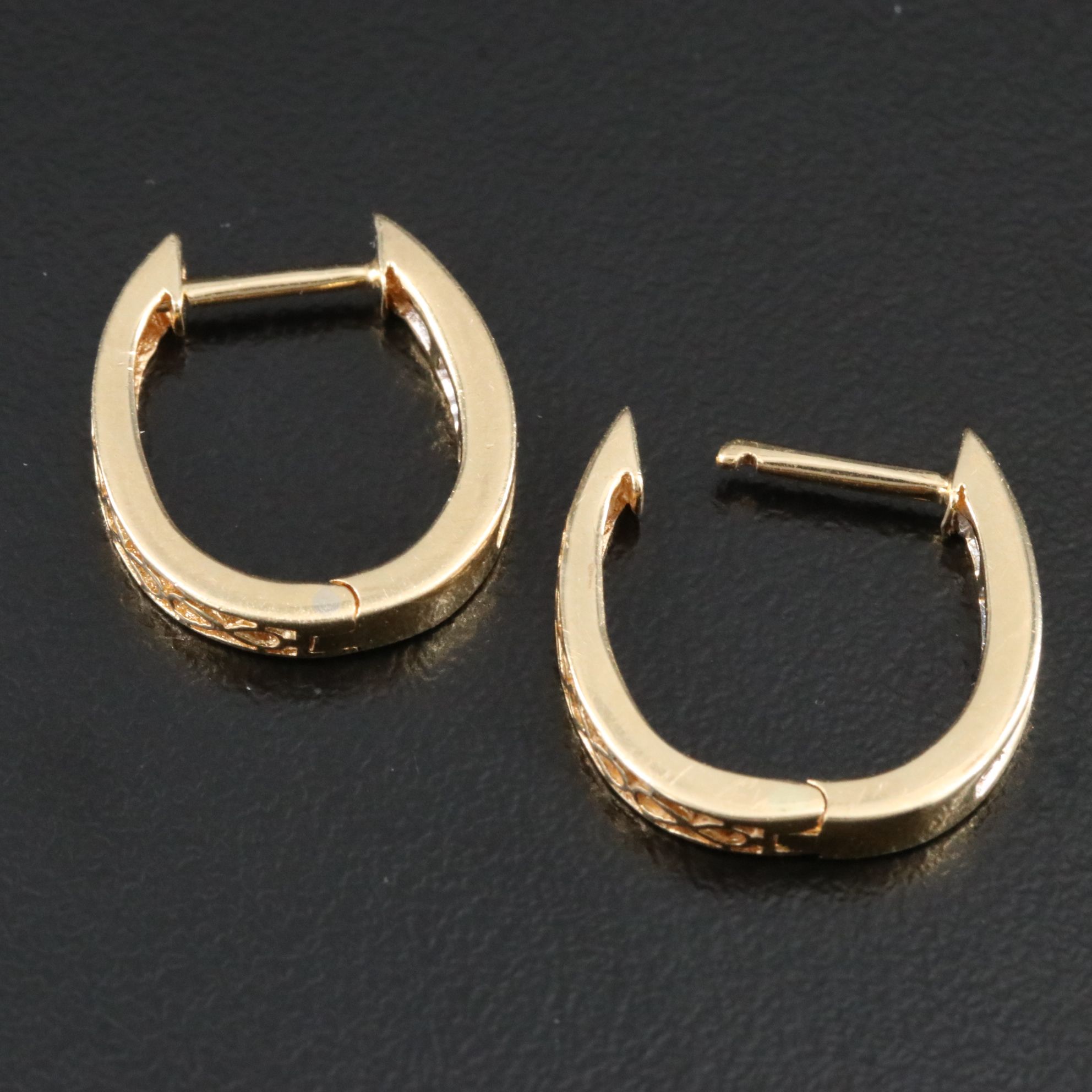 14K 0.24 CTW Diamond Hoop Earrings