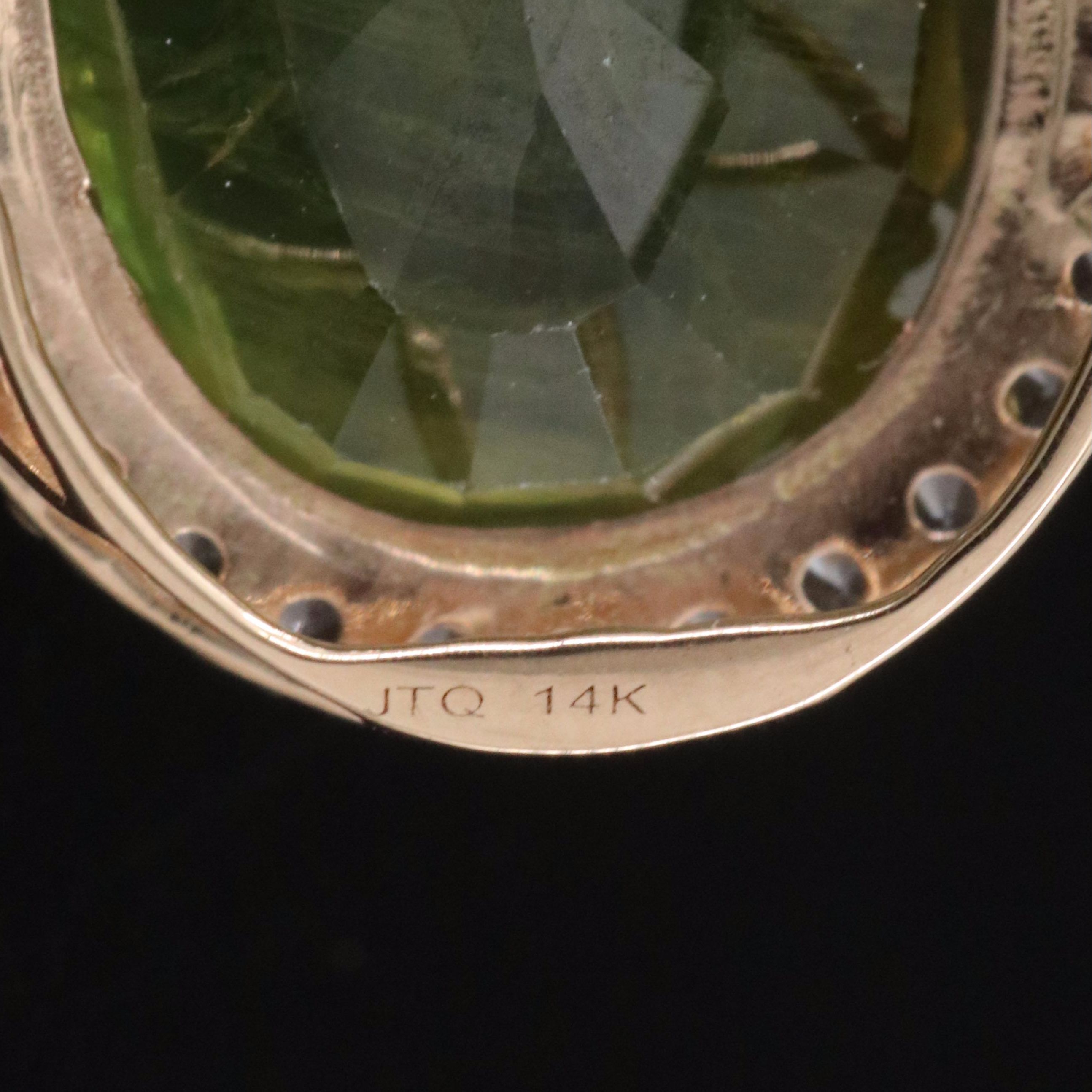 14K Sapphire and White Sapphire Pendant