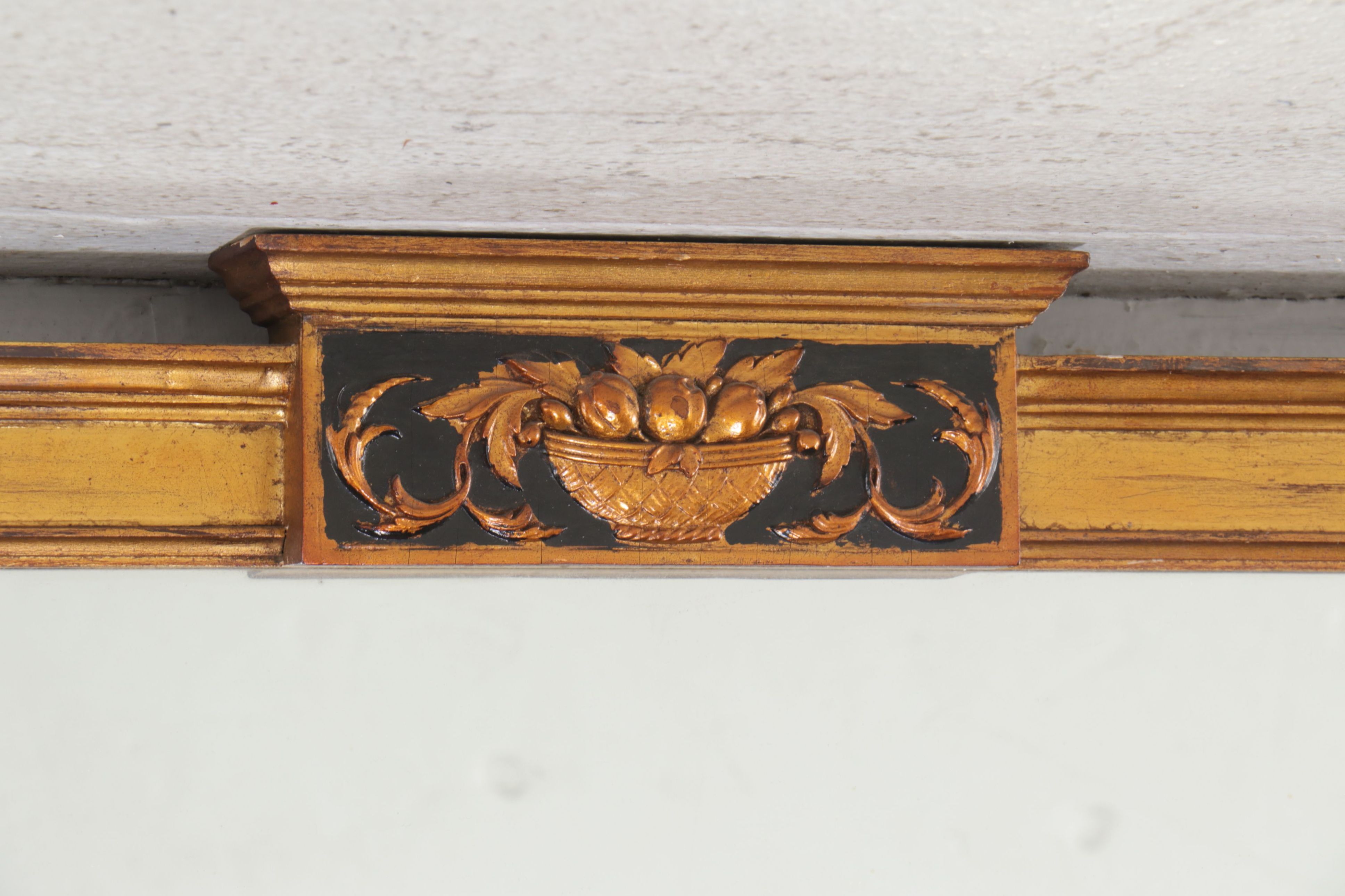 Empire Style Parcel Gilt Wood Framed Wall Mirror, Early to Mid-20th Century