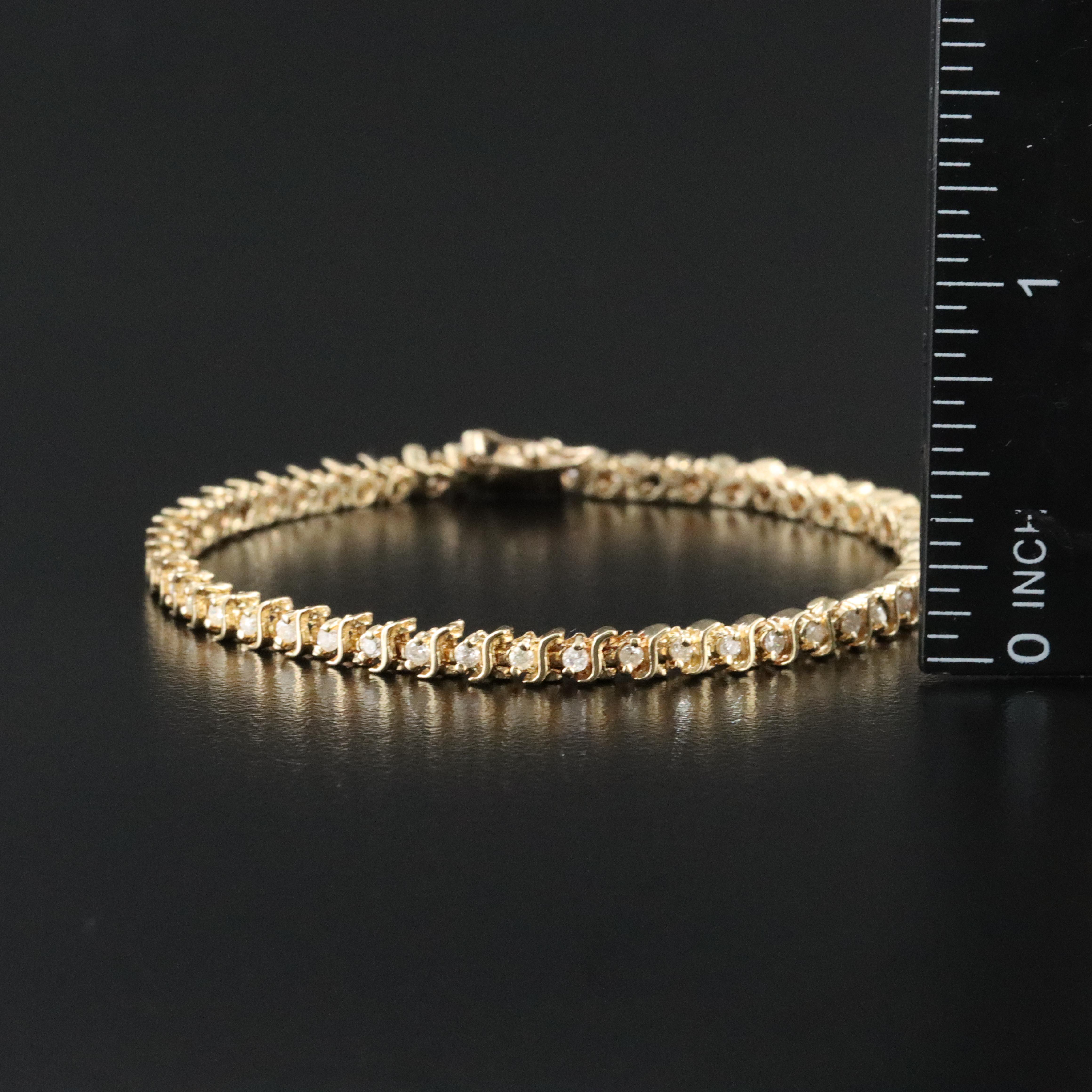 10K 0.93 CTW Diamond Bracelet