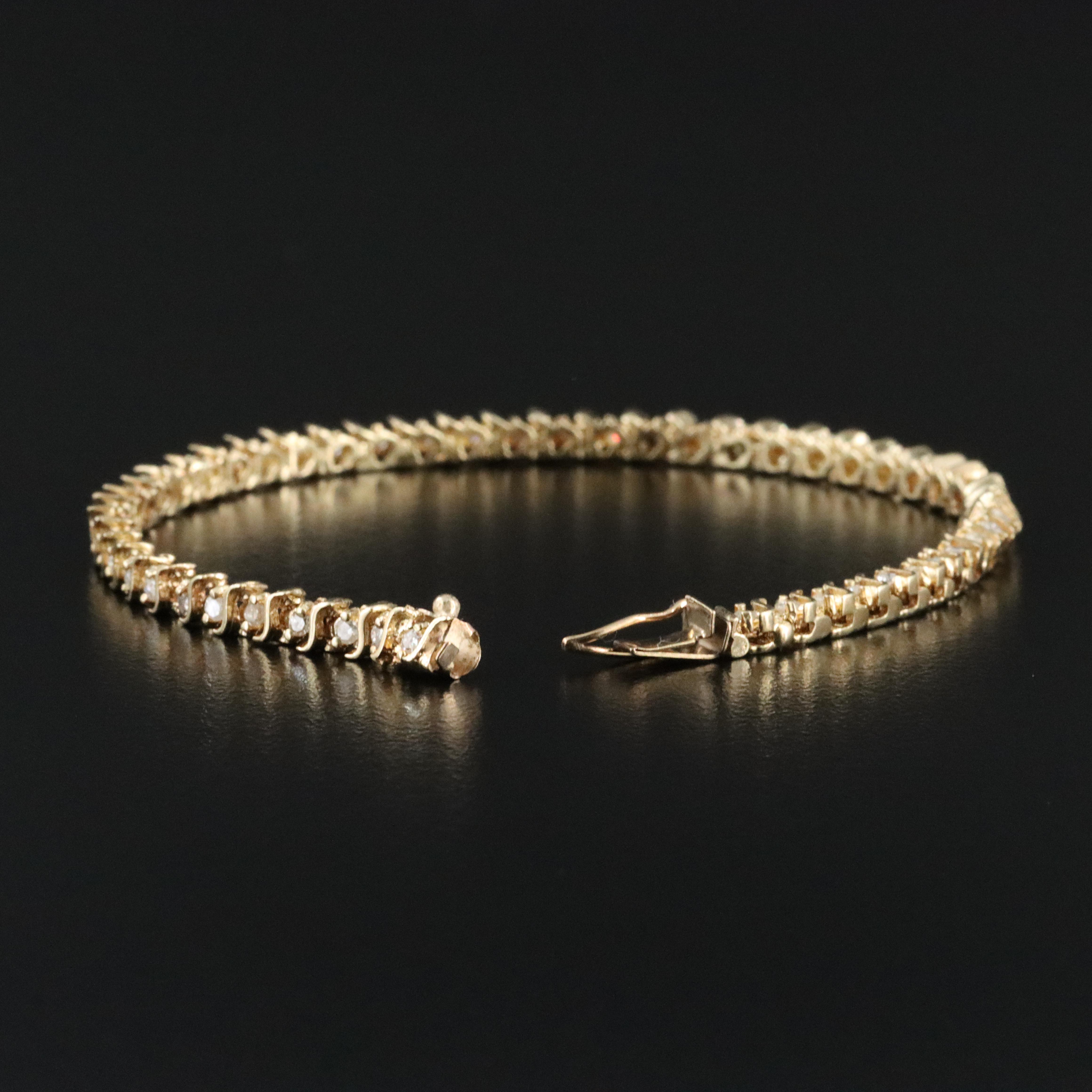 10K 0.93 CTW Diamond Bracelet