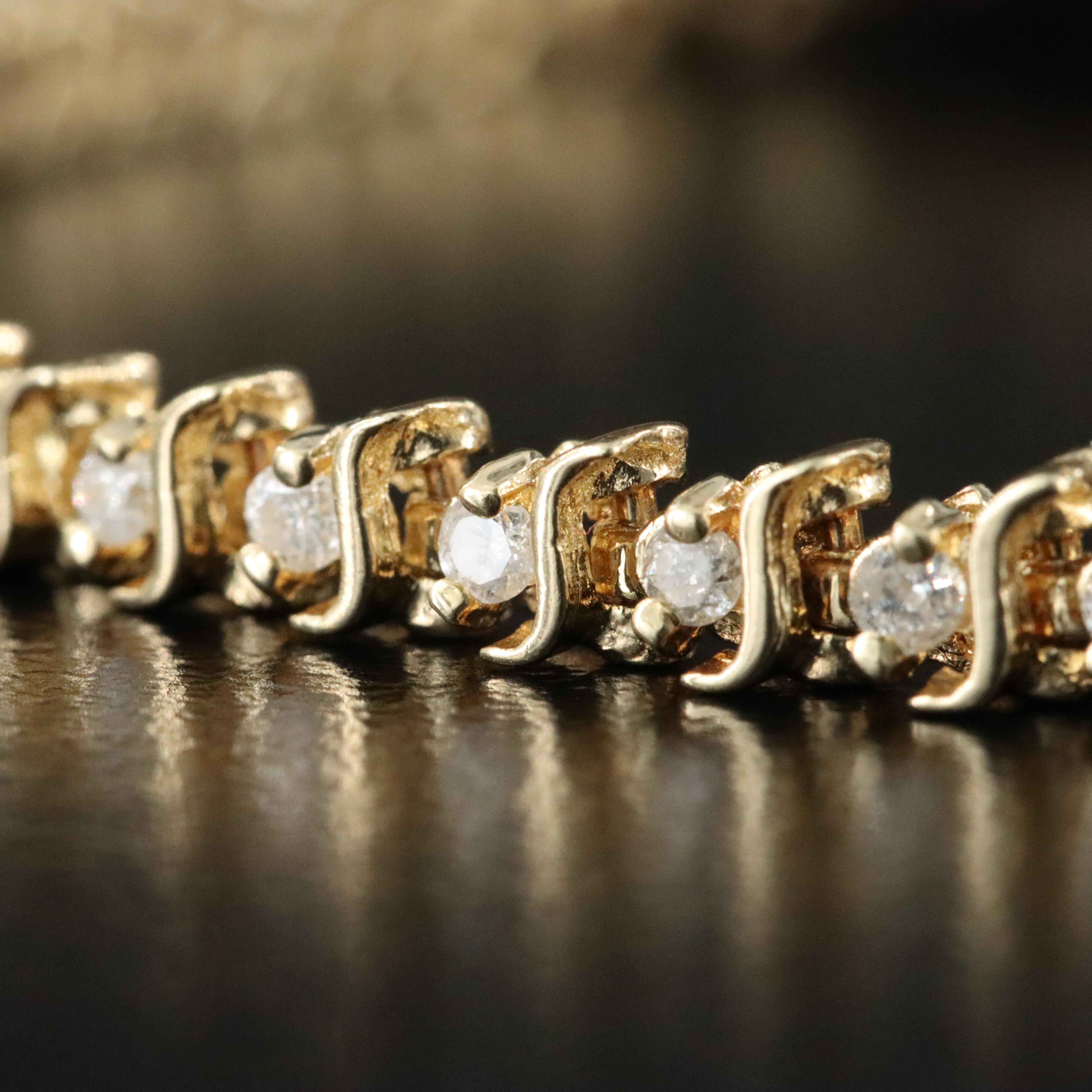 10K 0.93 CTW Diamond Bracelet