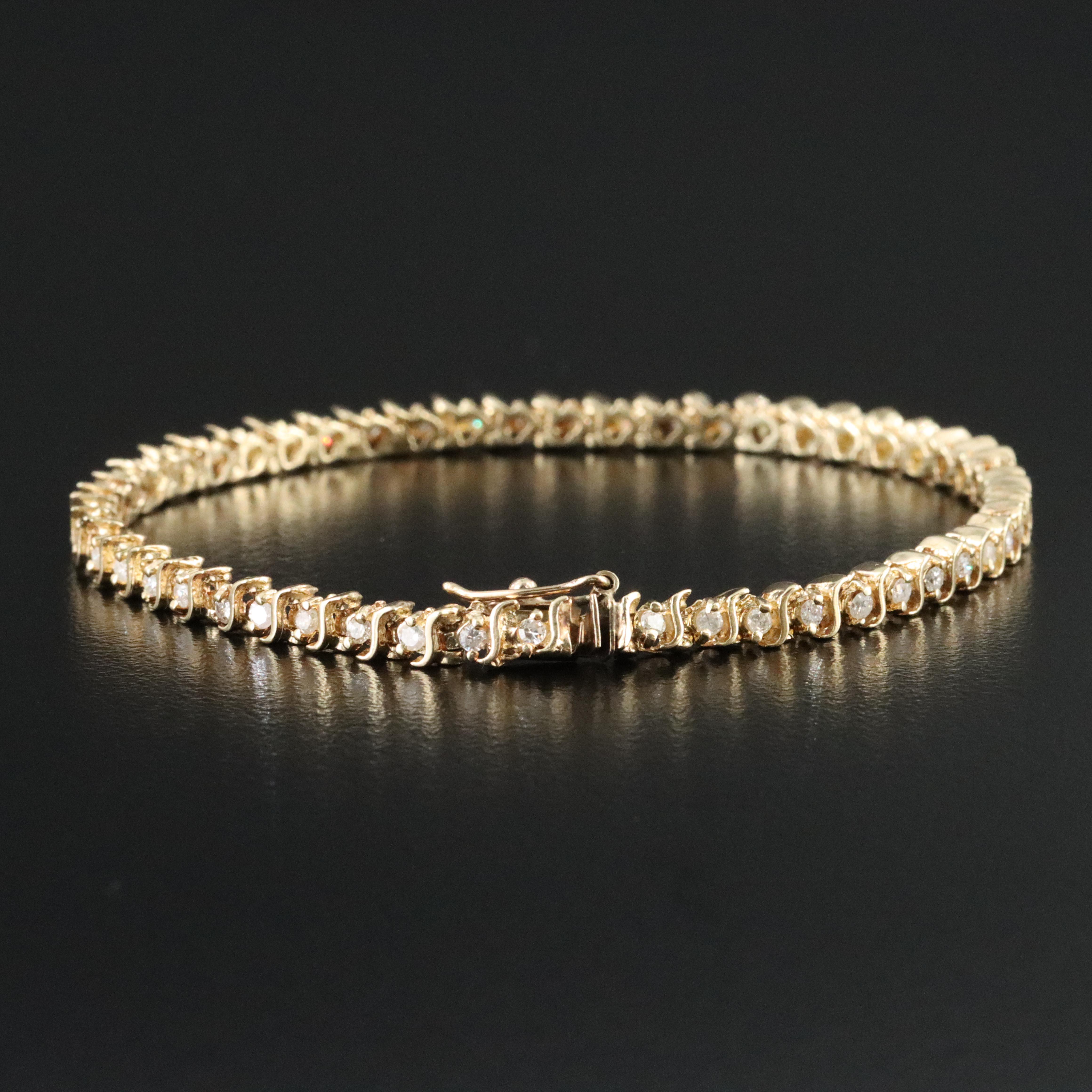 10K 0.93 CTW Diamond Bracelet