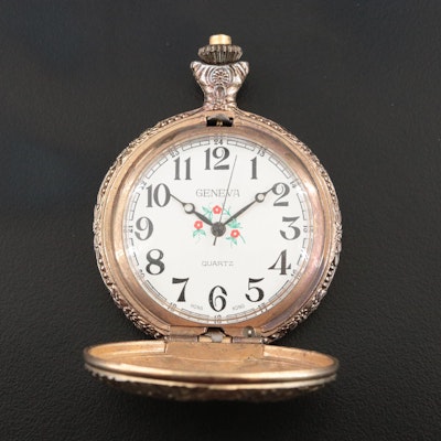 Geneva Train Motif Musical Quartz Pocket Watch Geneva Train Motif Musical Quartz Pocket Watch