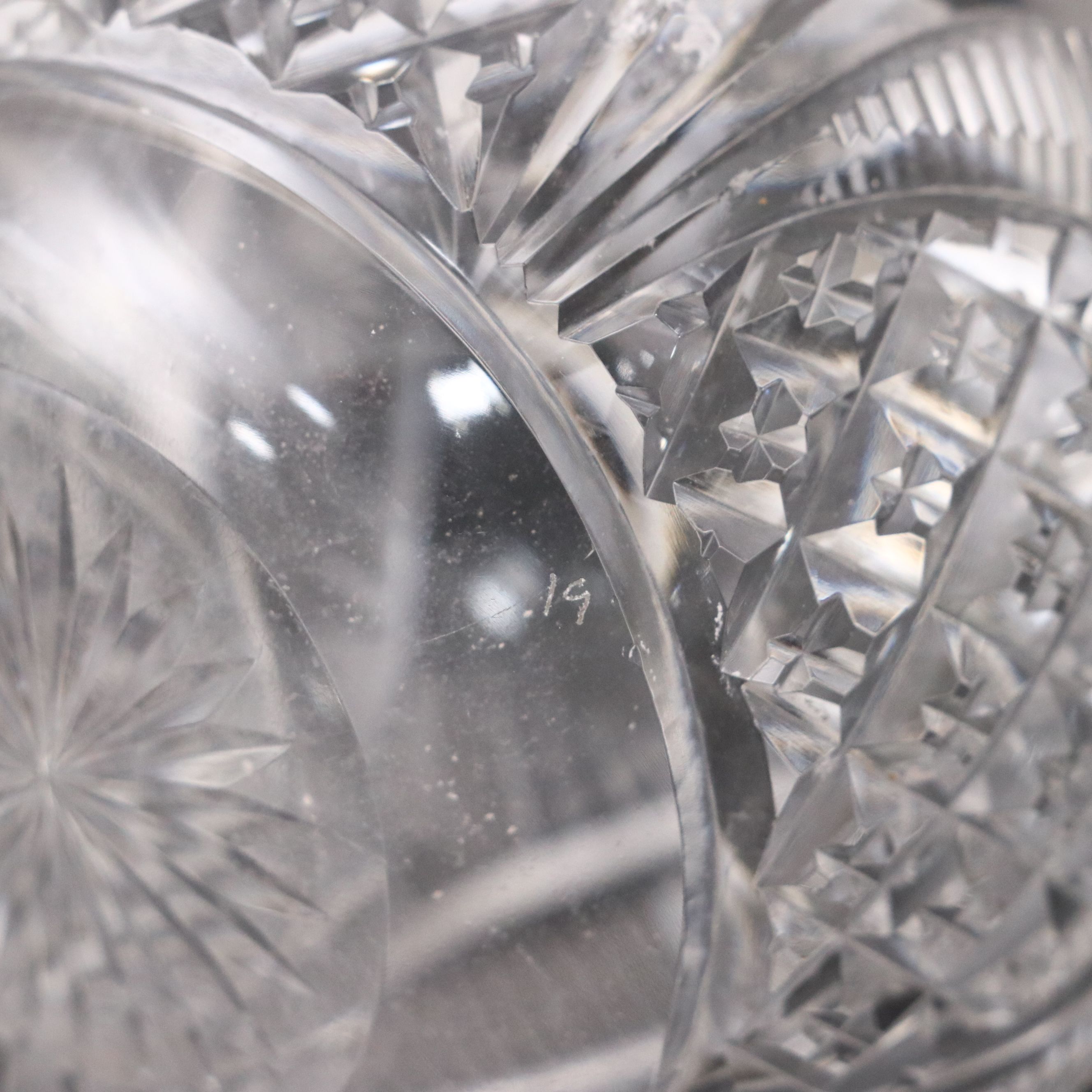 English William Comyns Sterling Silver and Cut Glass Scent Bottle, 1908