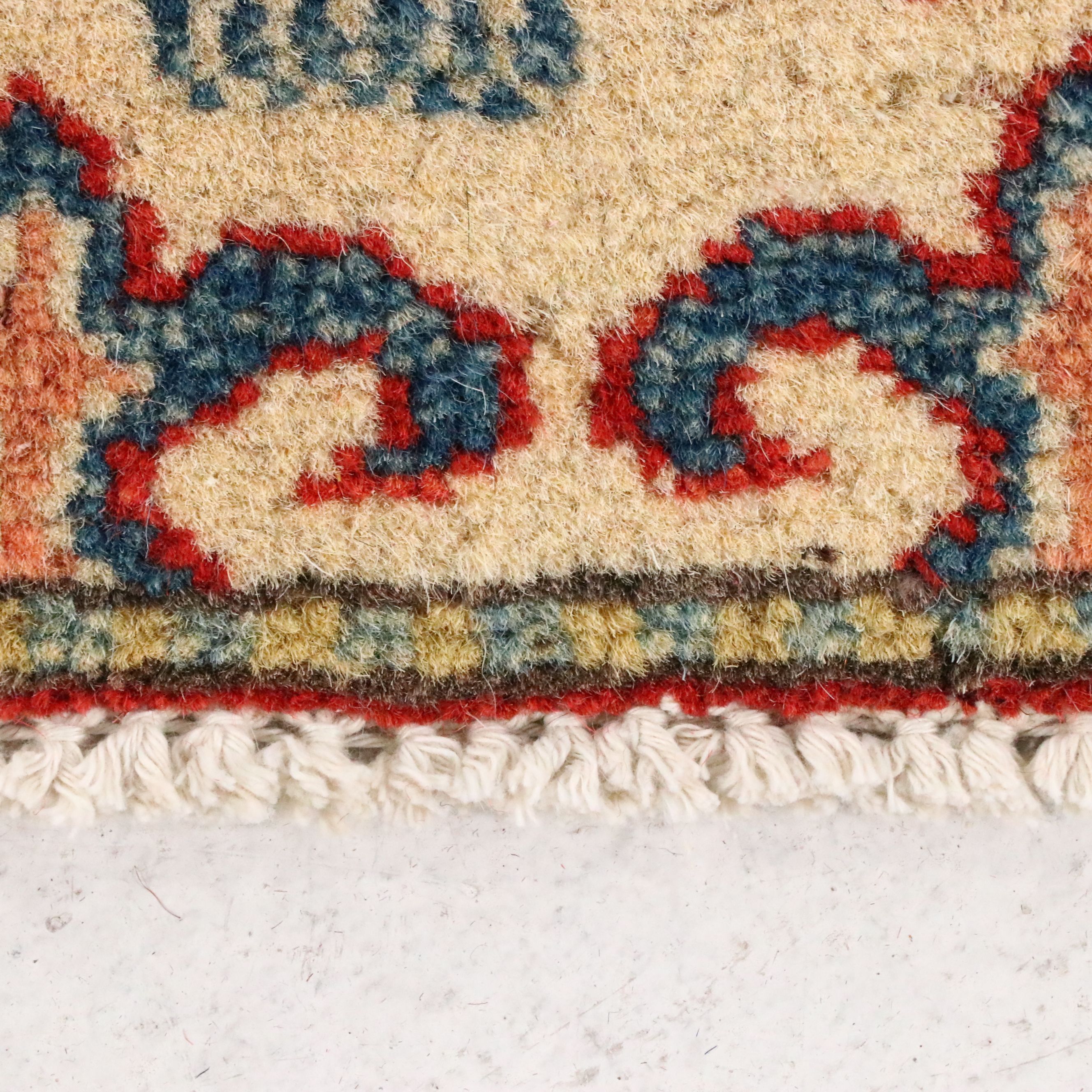 4'10 x 12'7 Hand-Knotted Afghan Kazak Long Rug