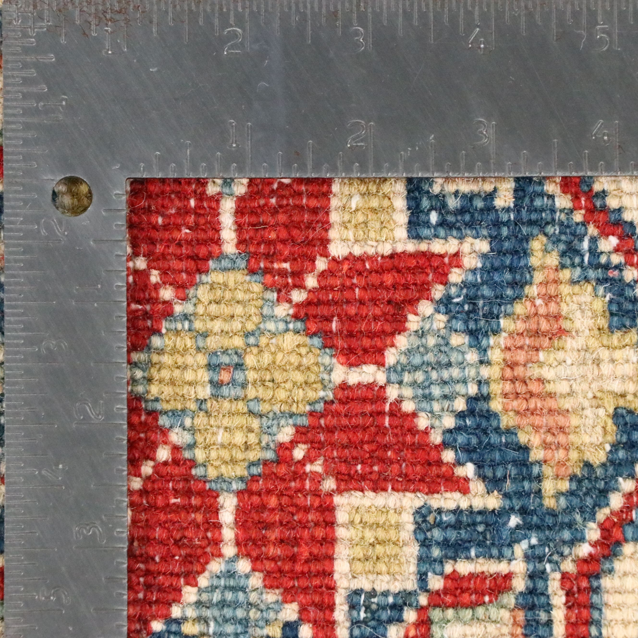 4'10 x 12'7 Hand-Knotted Afghan Kazak Long Rug