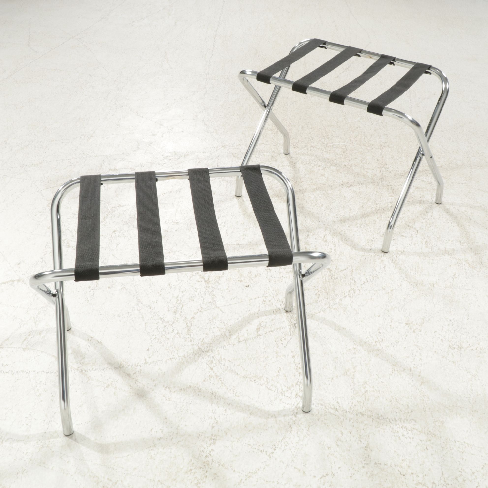 Two Folding Luggage Racks, 21st Century