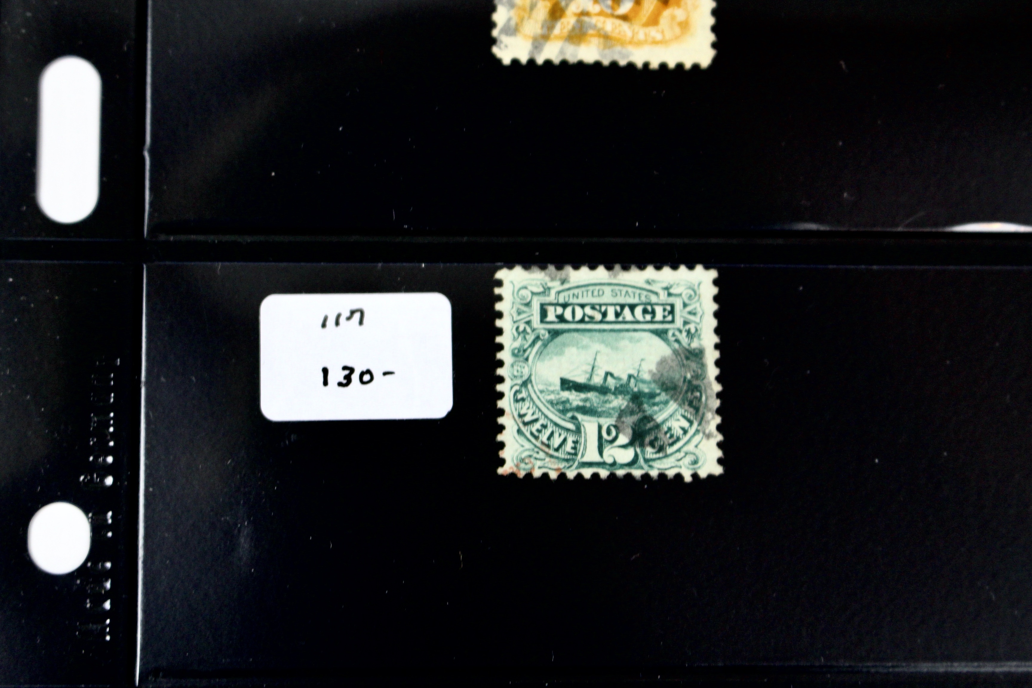 Six Used U.S. Pictorial Postage Stamps, 1869