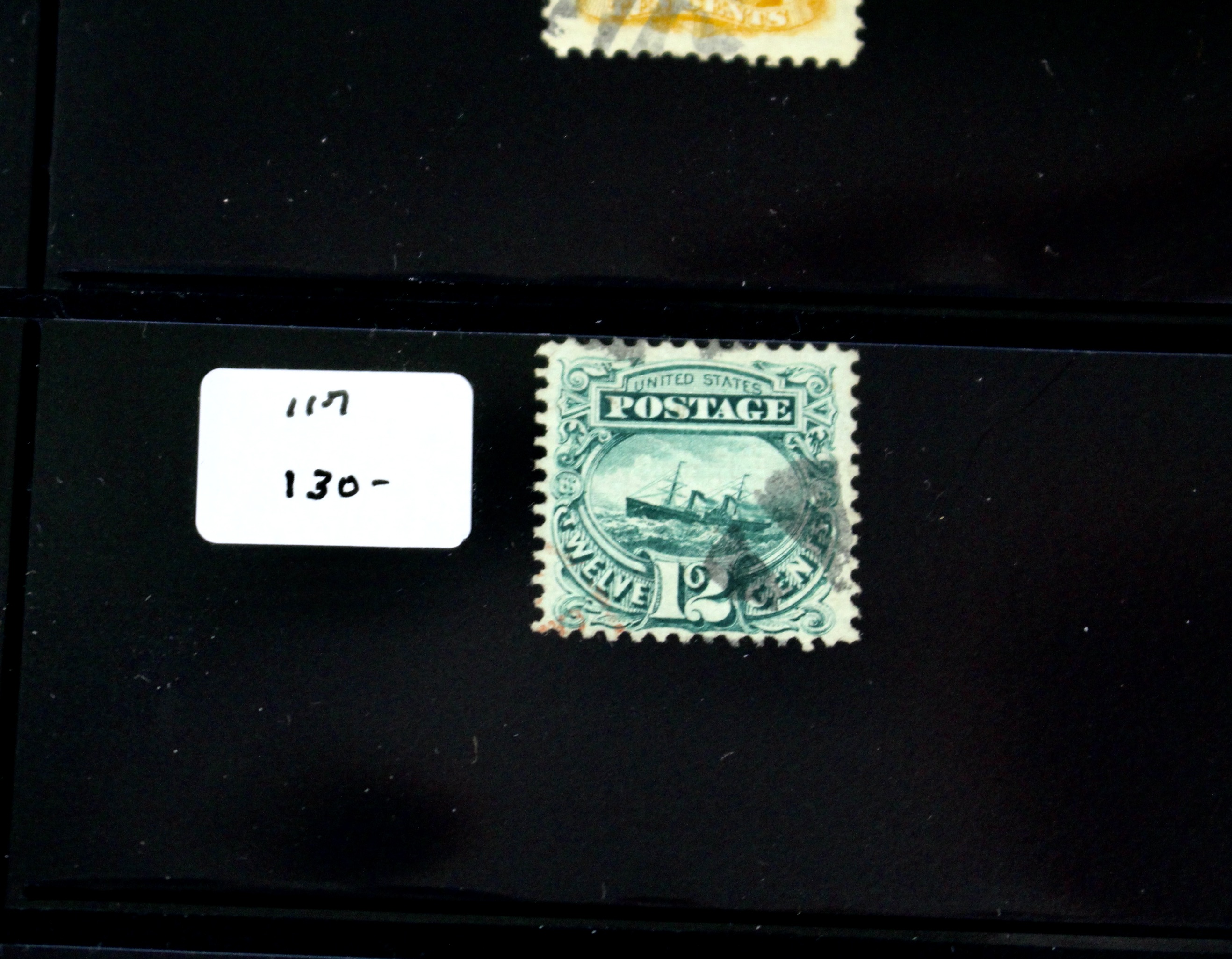 Six Used U.S. Pictorial Postage Stamps, 1869