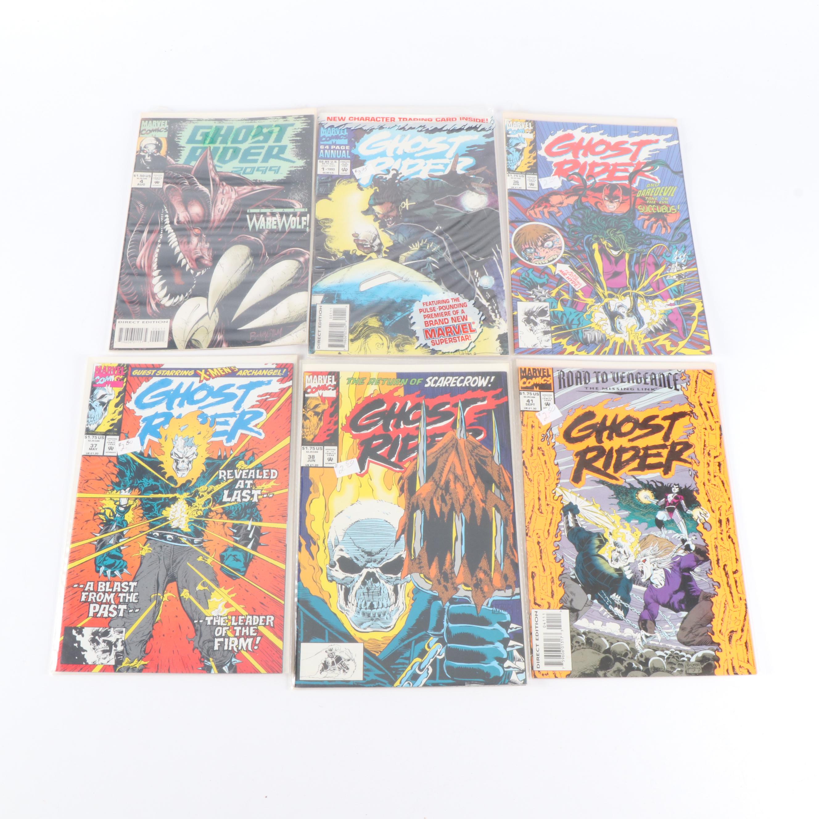 Modern Age Marvel Comic Books Featuring "Ghost Rider", "The Avengers", and More