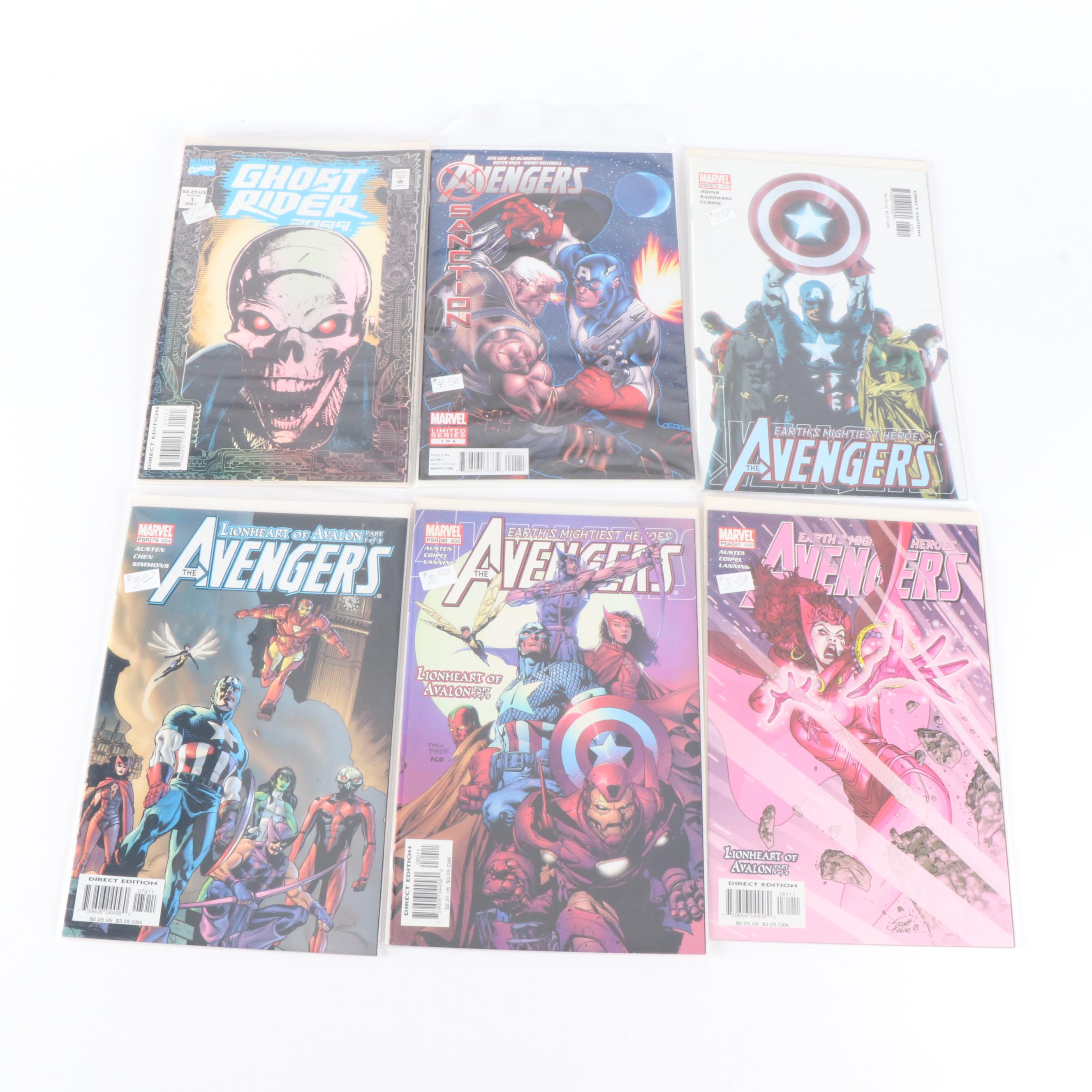 Modern Age Marvel Comic Books Featuring "Ghost Rider", "The Avengers", and More