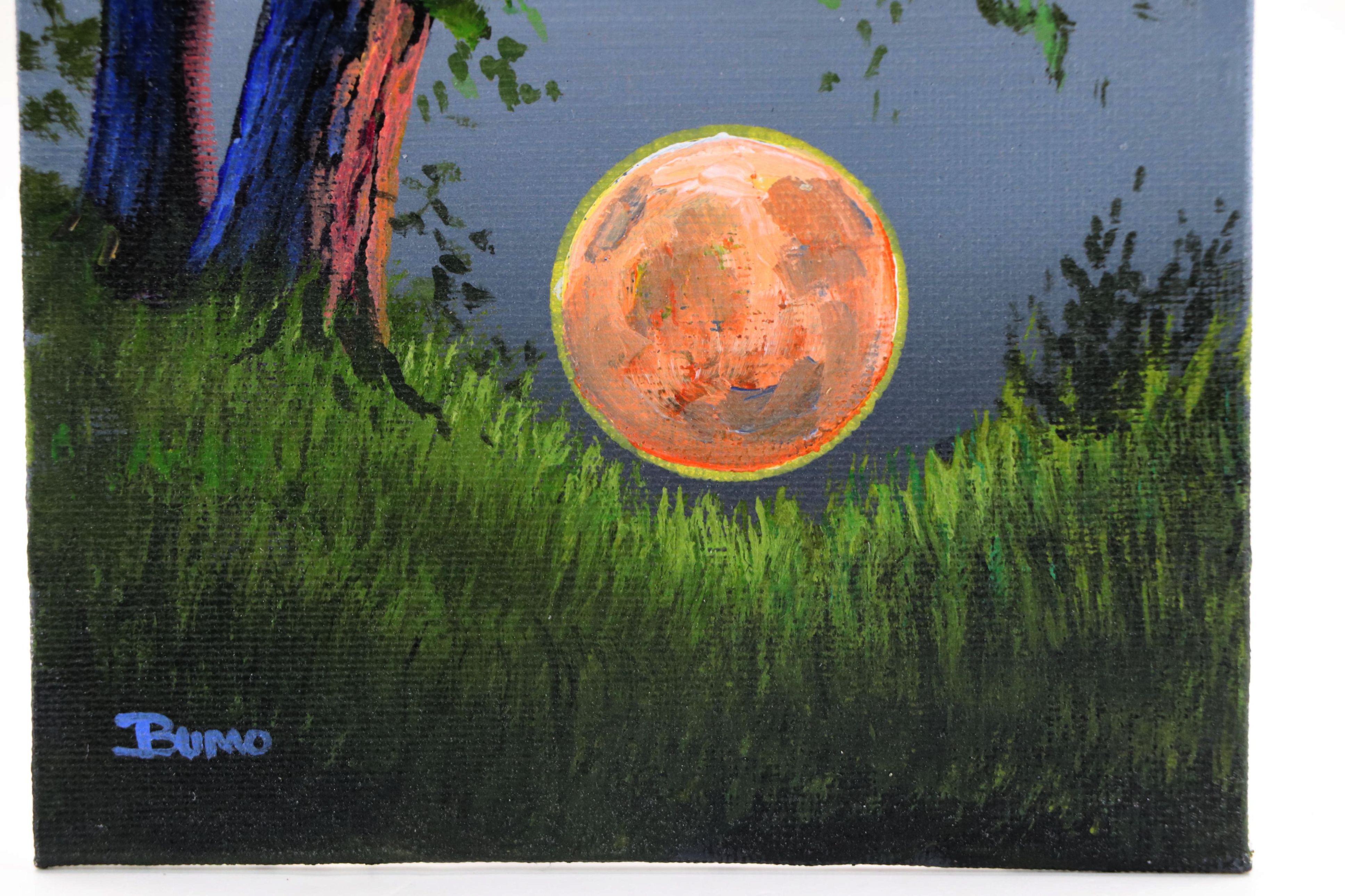 Doug "Bumo" Johnpeer Sunset Landscape Oil Painting, 2025