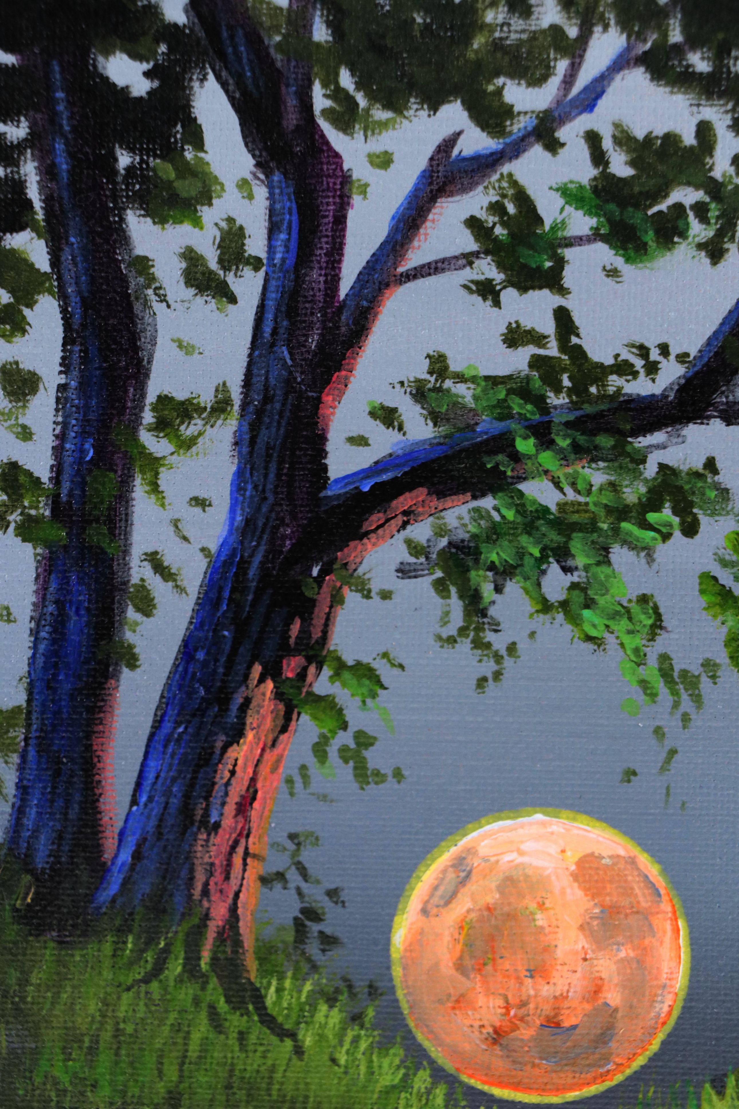 Doug "Bumo" Johnpeer Sunset Landscape Oil Painting, 2025