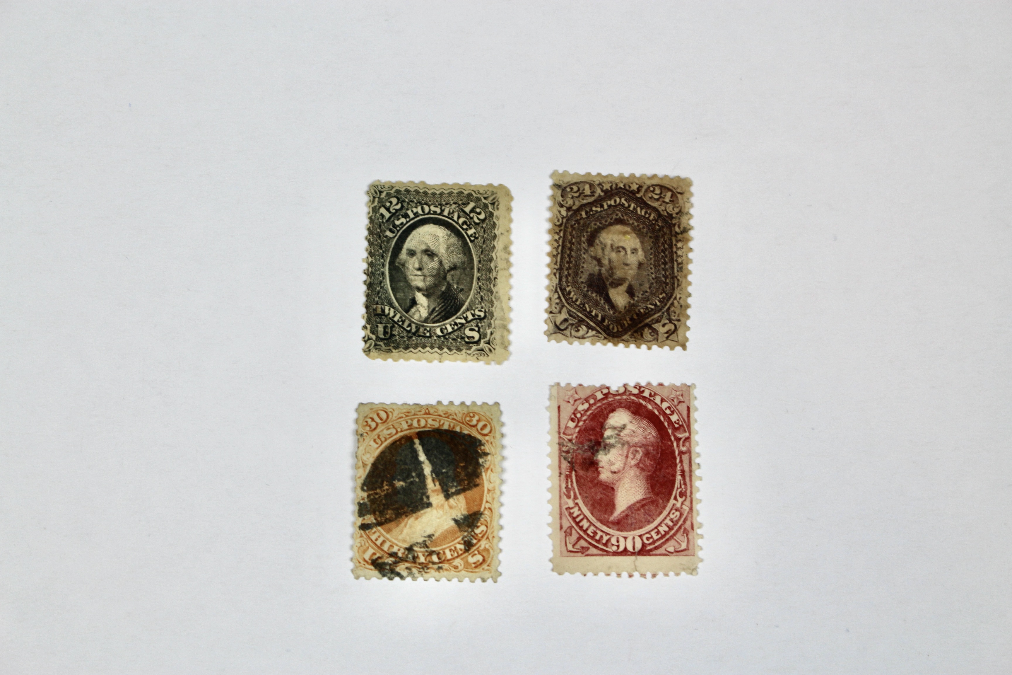 Four Classic Early U.S. Postage Stamps