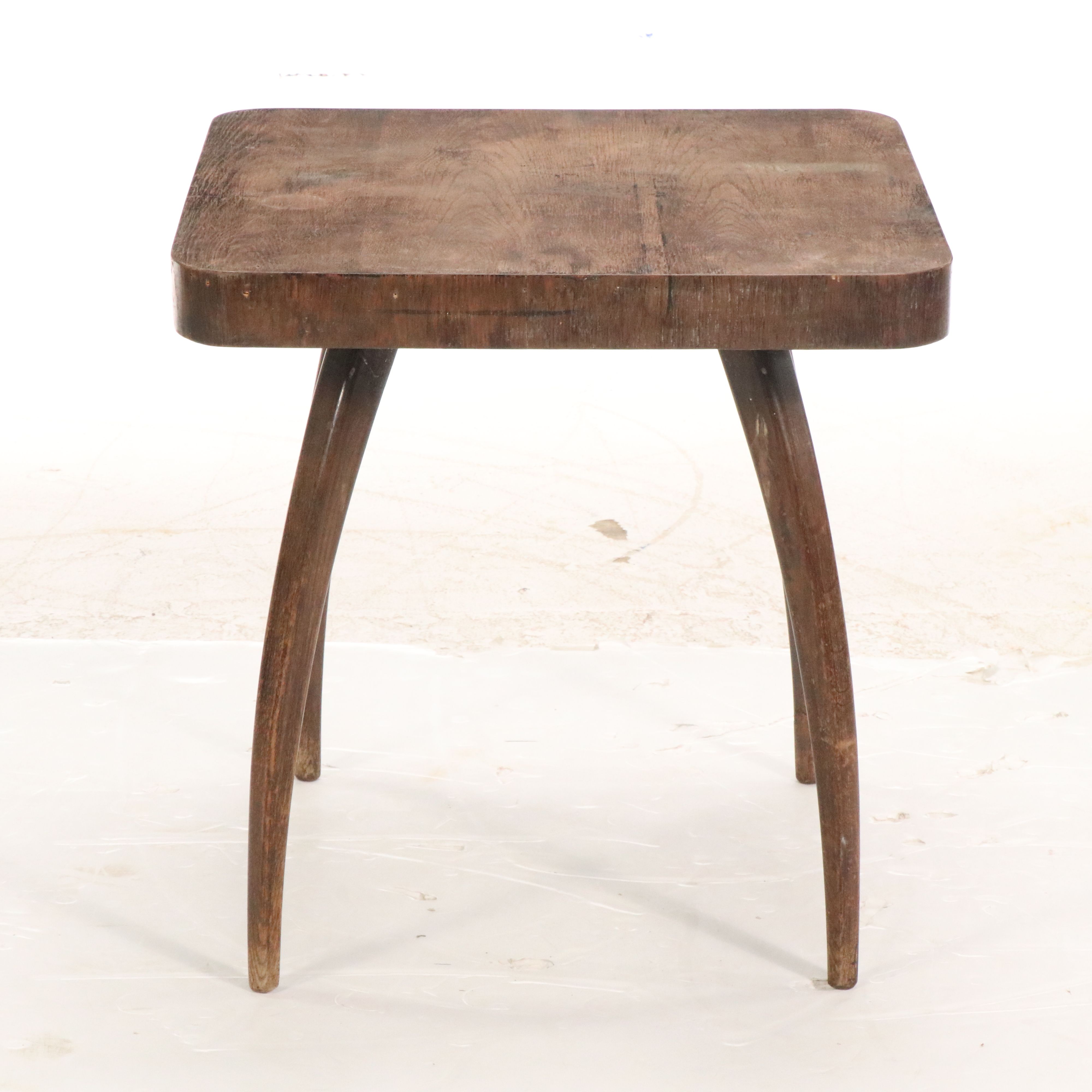 Walnut Spider-Leg Side Table Inspired by Jindřich Halabala