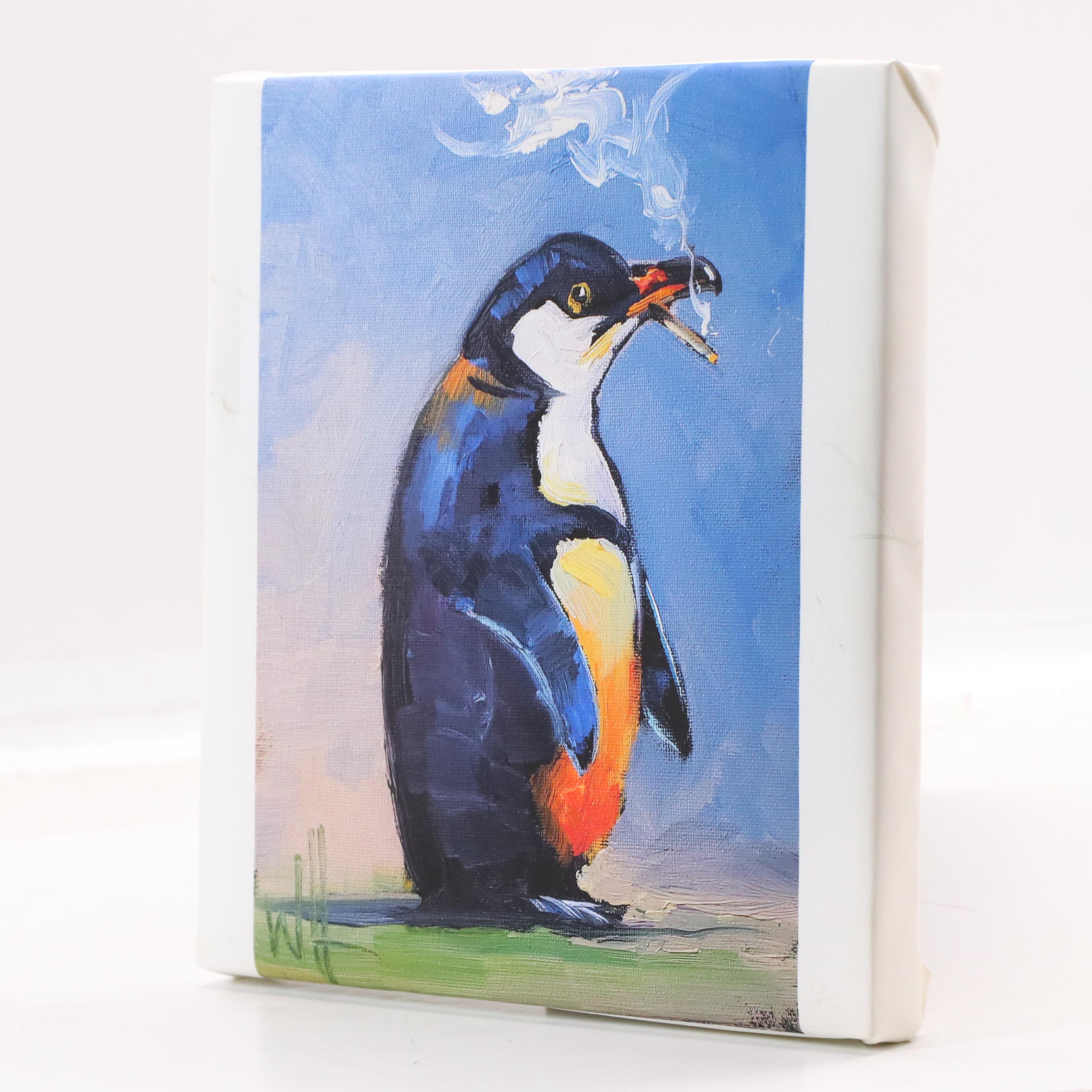 William Hawkins Giclée "Smoking Penguin," 21st Century