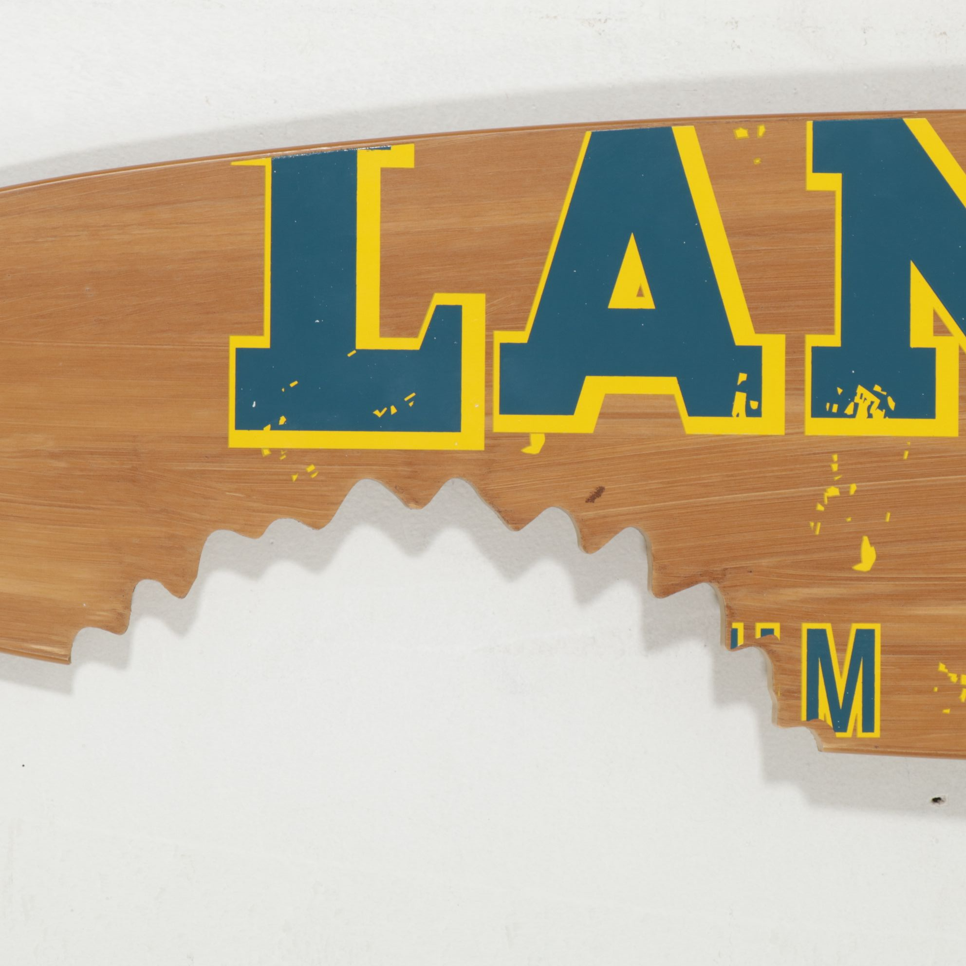 Landshark Lager Surfboard Shaped Hanging Sign and Paddle