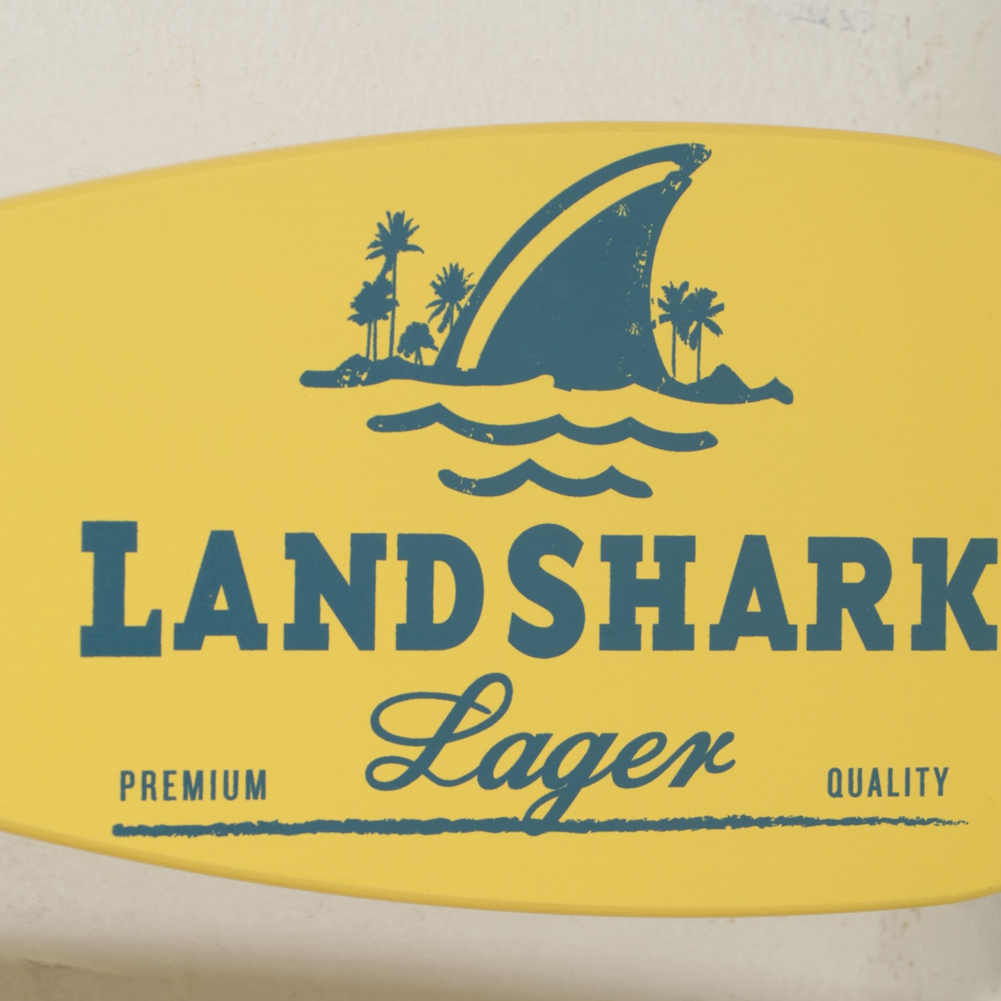 Landshark Lager Surfboard Shaped Hanging Sign and Paddle