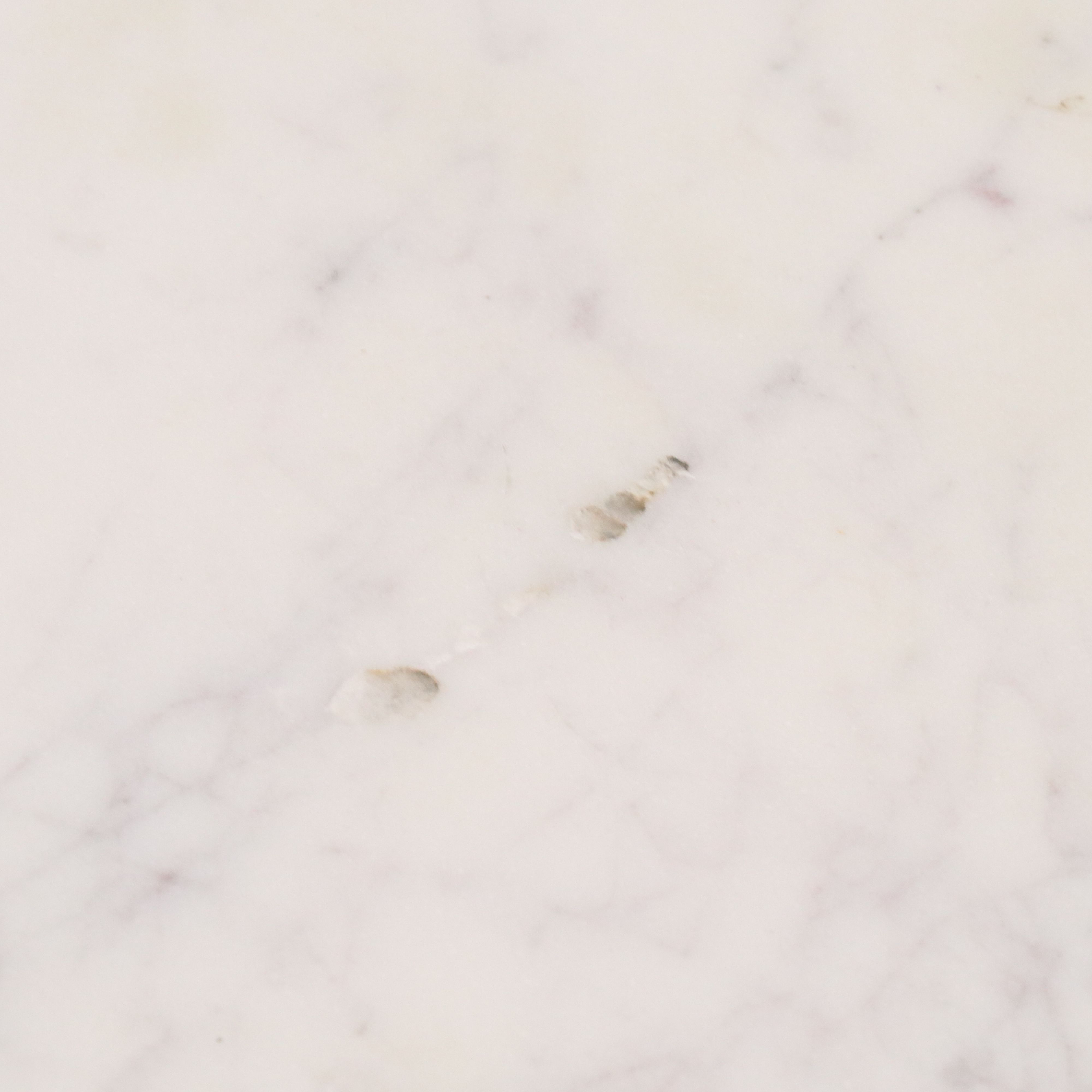 Fruitwood Accent Table with Marble Top