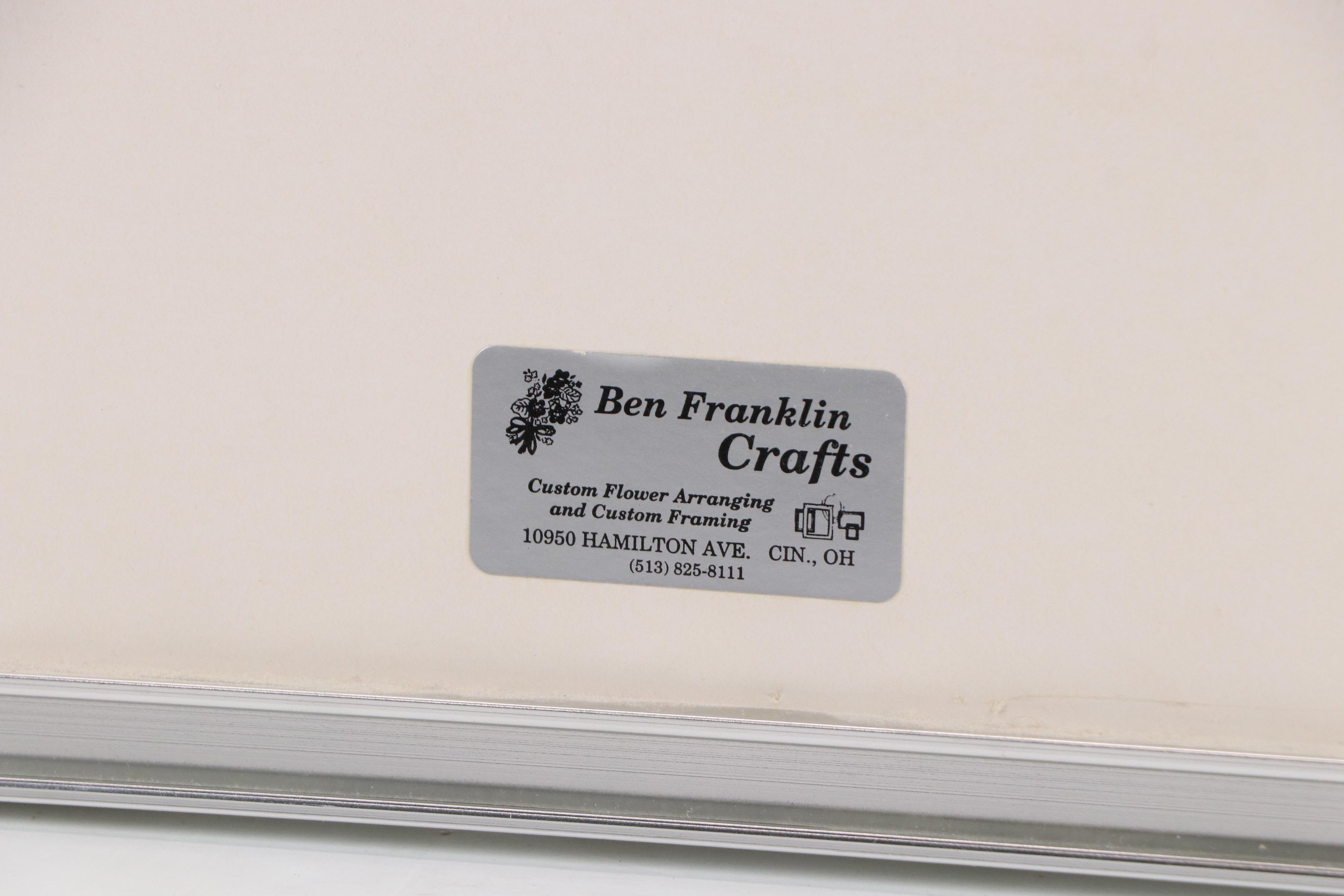 Rosemary Shirley Watercolor Painting of Floral Landscape "Flowers," 1992