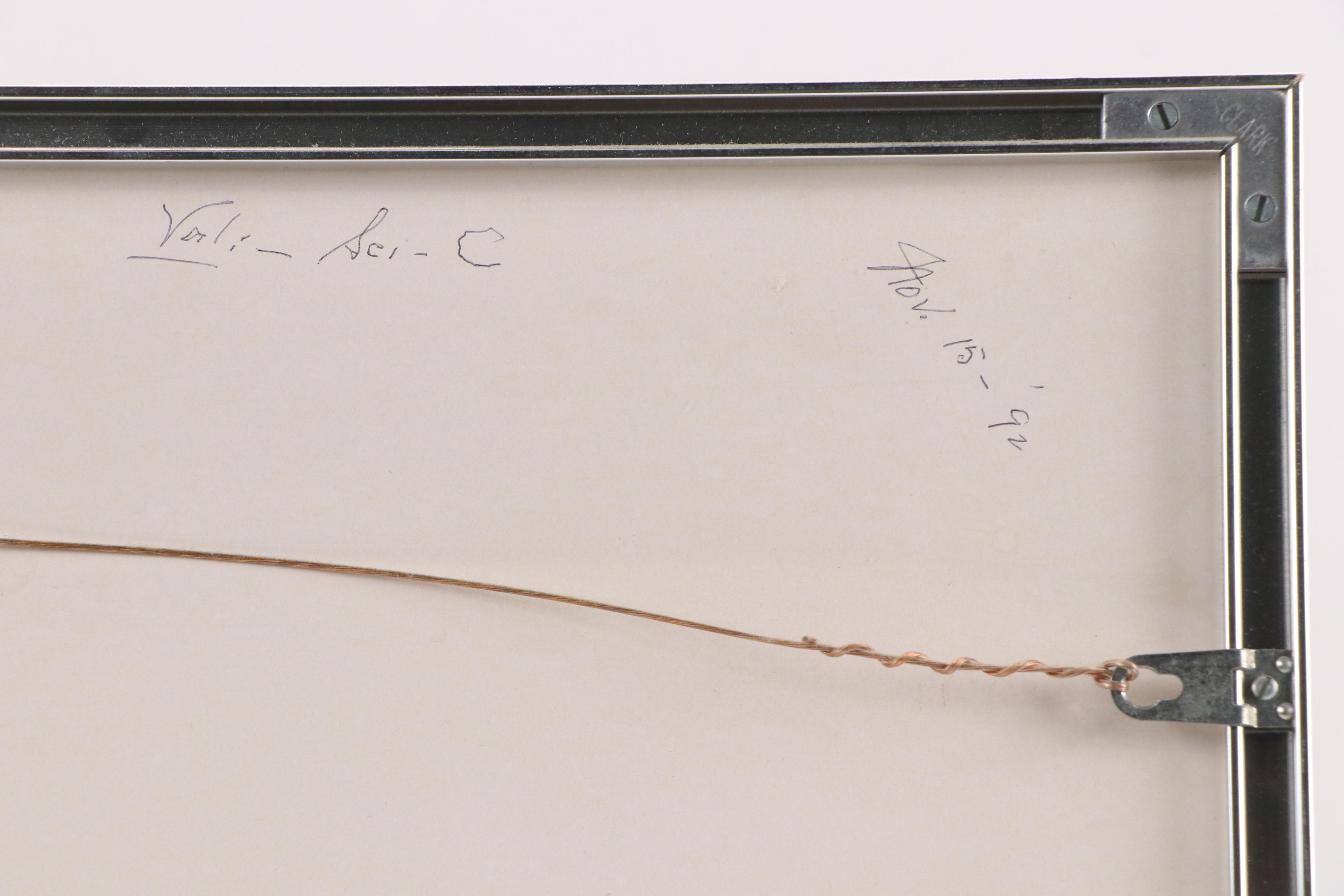 Rosemary Shirley Watercolor Painting of Floral Landscape "Flowers," 1992