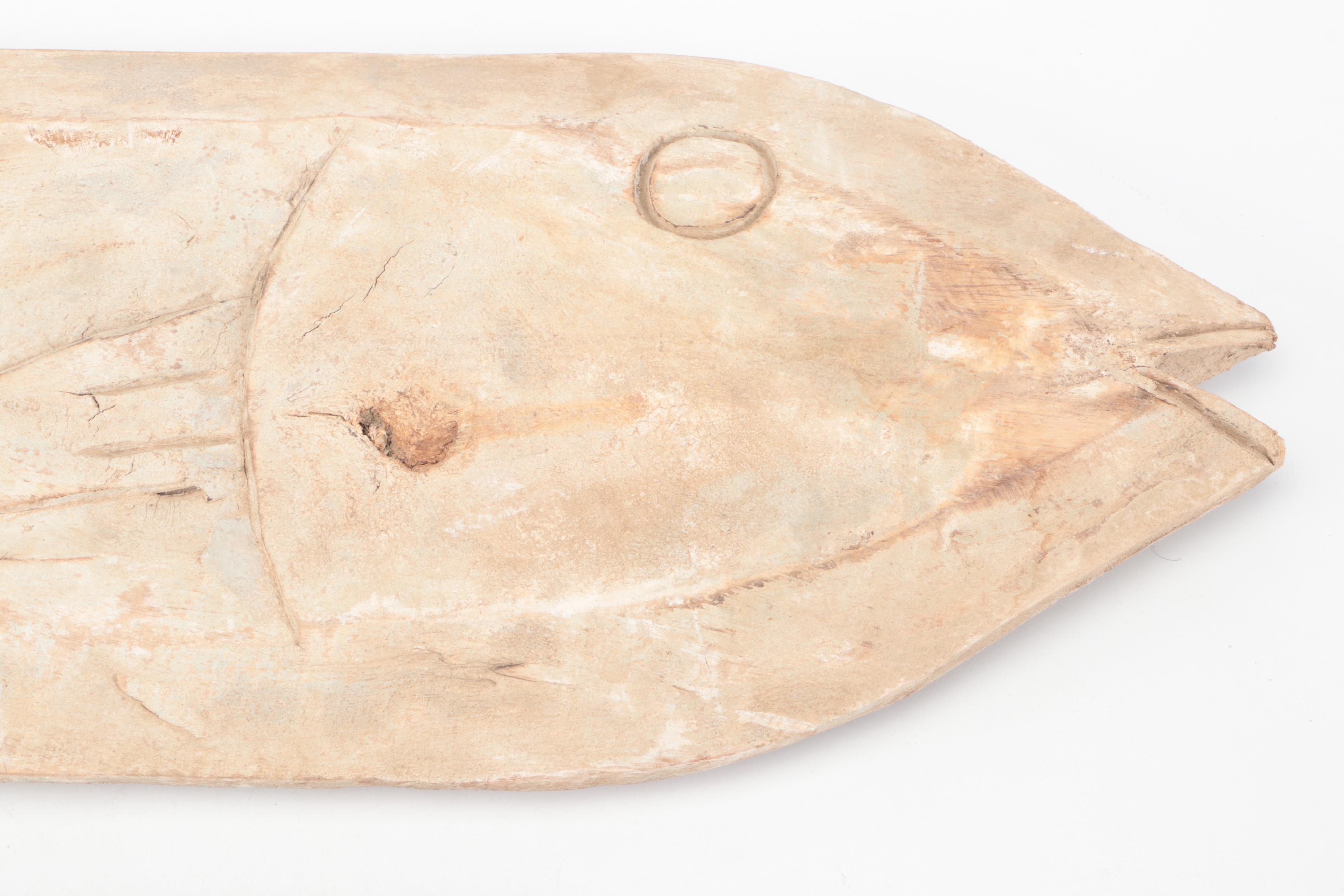 Pair of Indonesian Hand-Carved and Painted Wood Fish