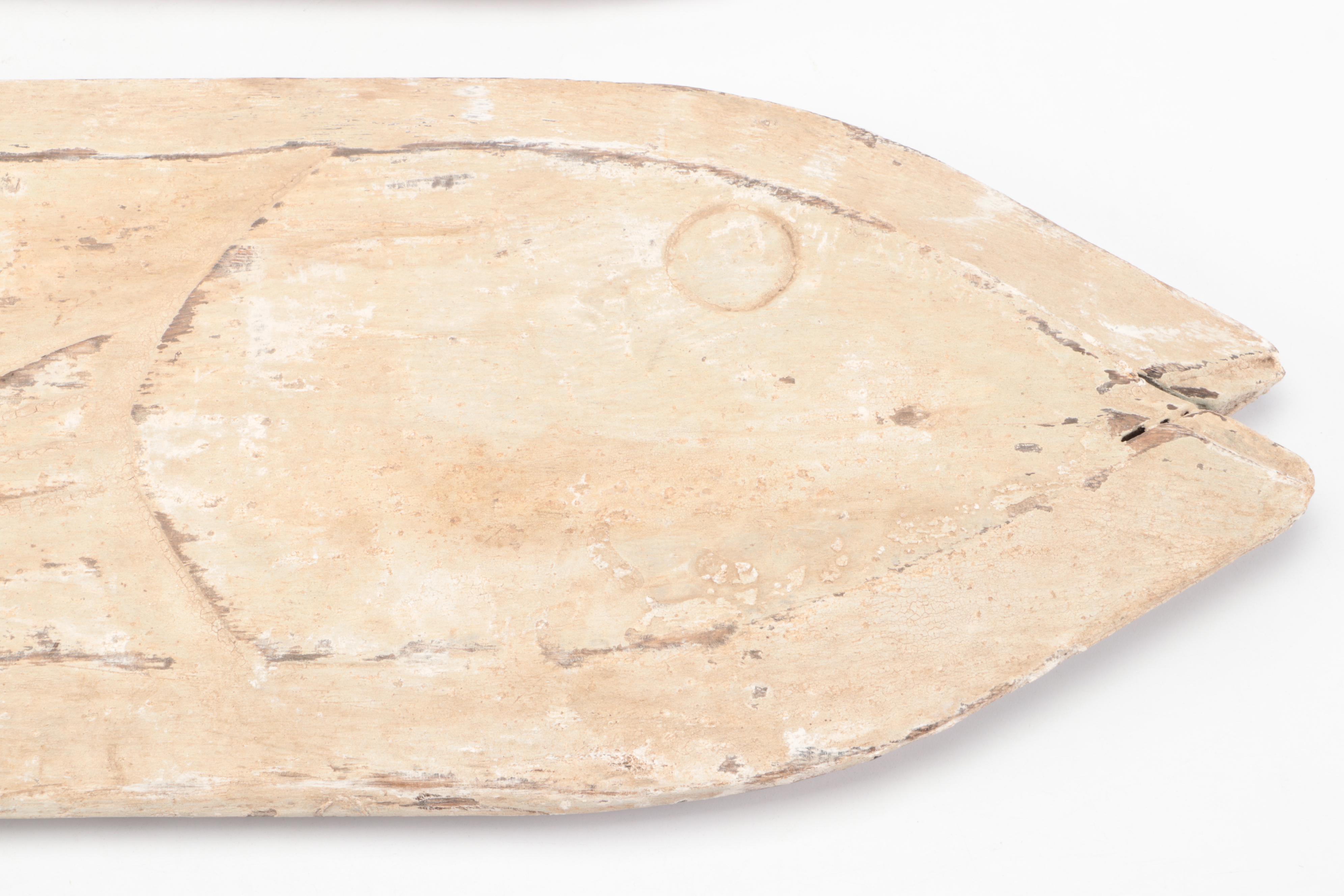 Pair of Indonesian Hand-Carved and Painted Wood Fish