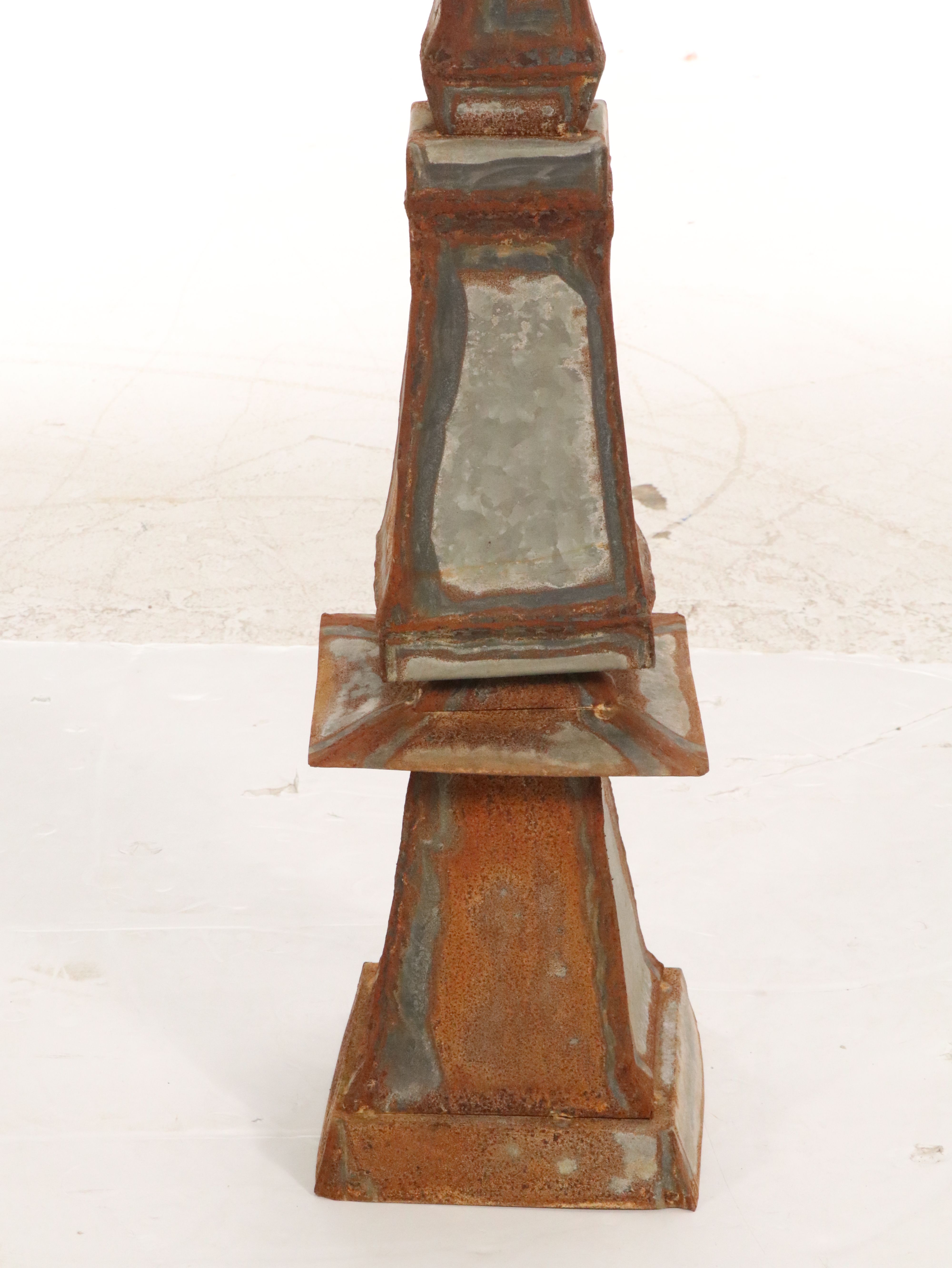 Galvanized Sheet Metal Traditional Style Rooftop Finial