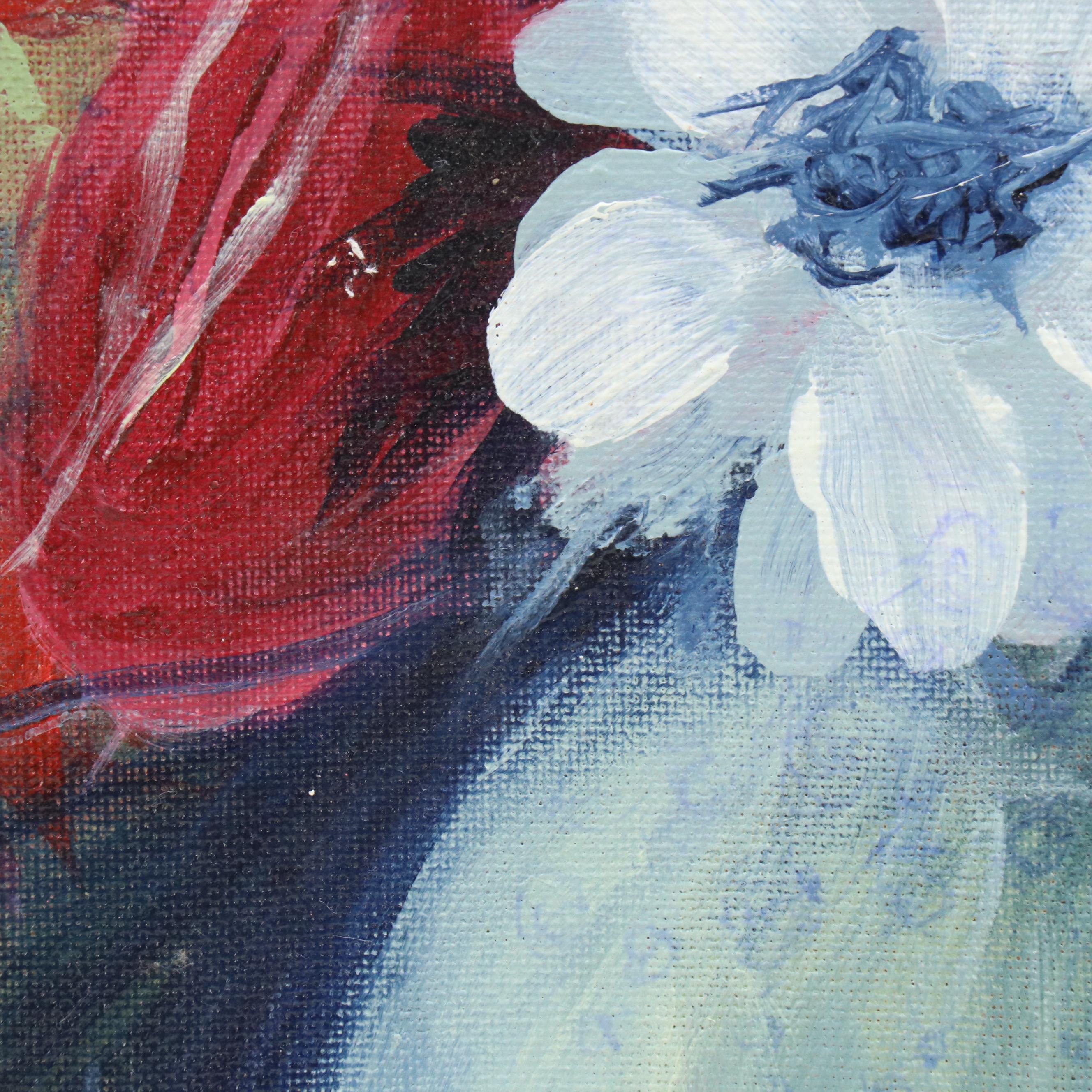 Said Oladejo-lawal Floral Still Life Acrylic Painting, 2020